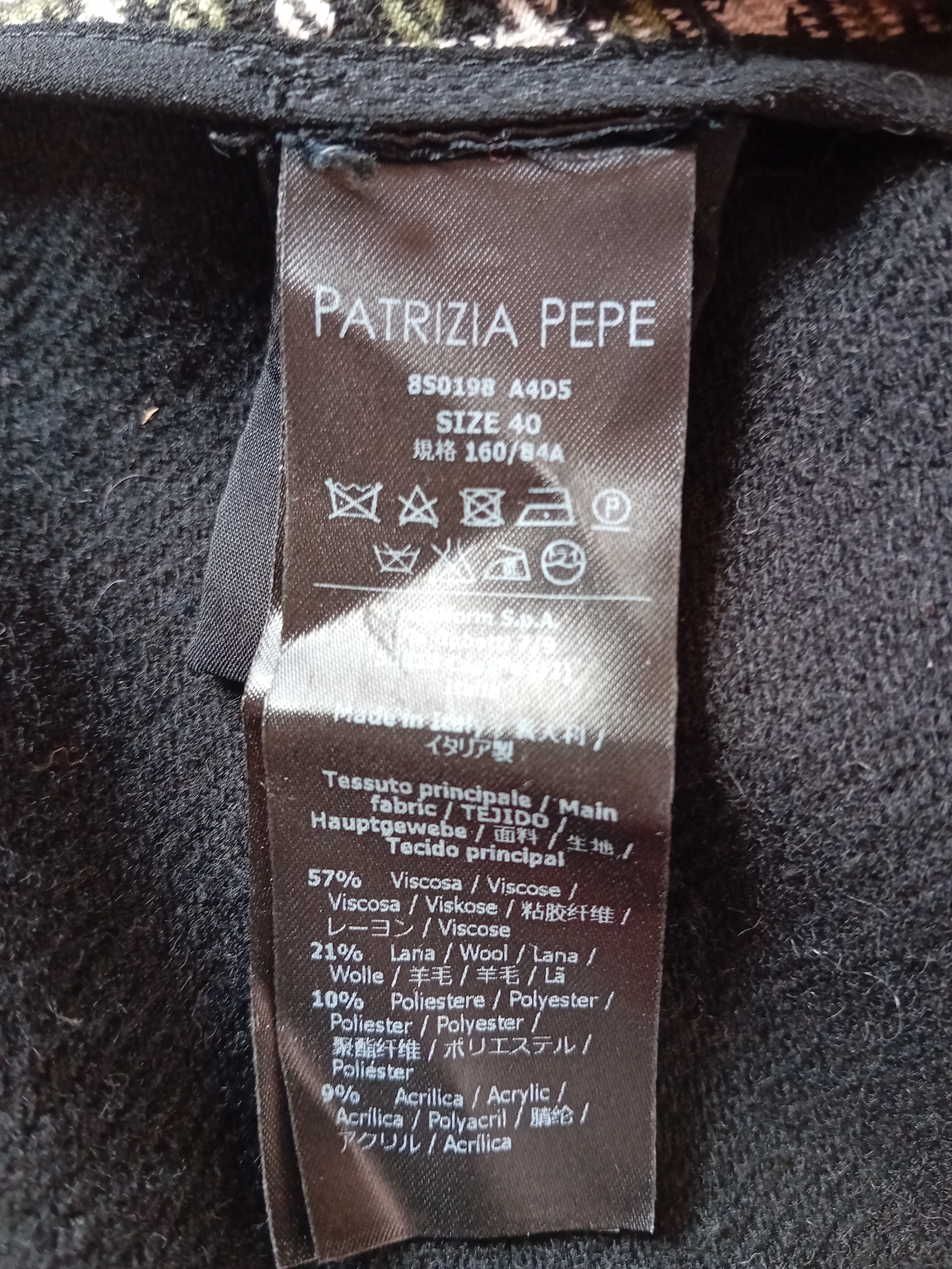 Manteau Croisé À Carreaux Patrizia Pepe
