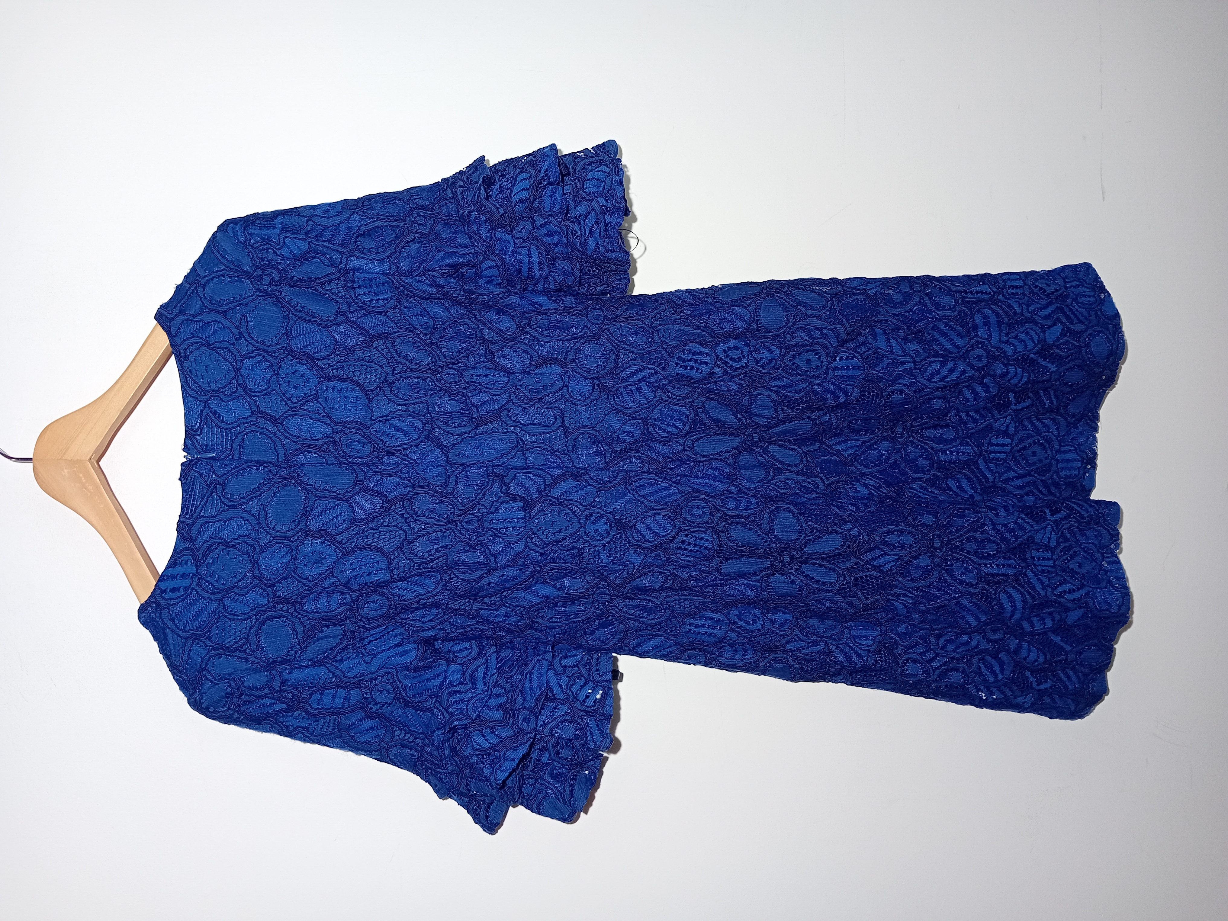 Robe Courte Dentelle Bleue Lauren Ralph Lauren M