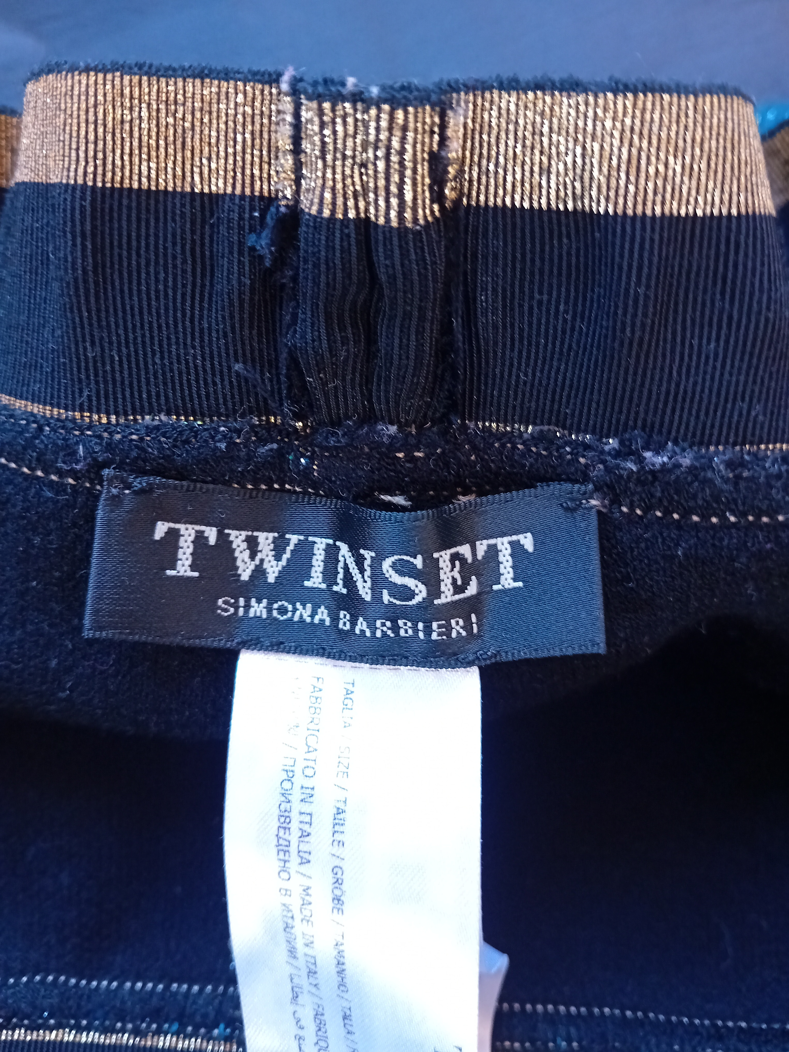 Pantalon À Rayures Scintillantes Twinset