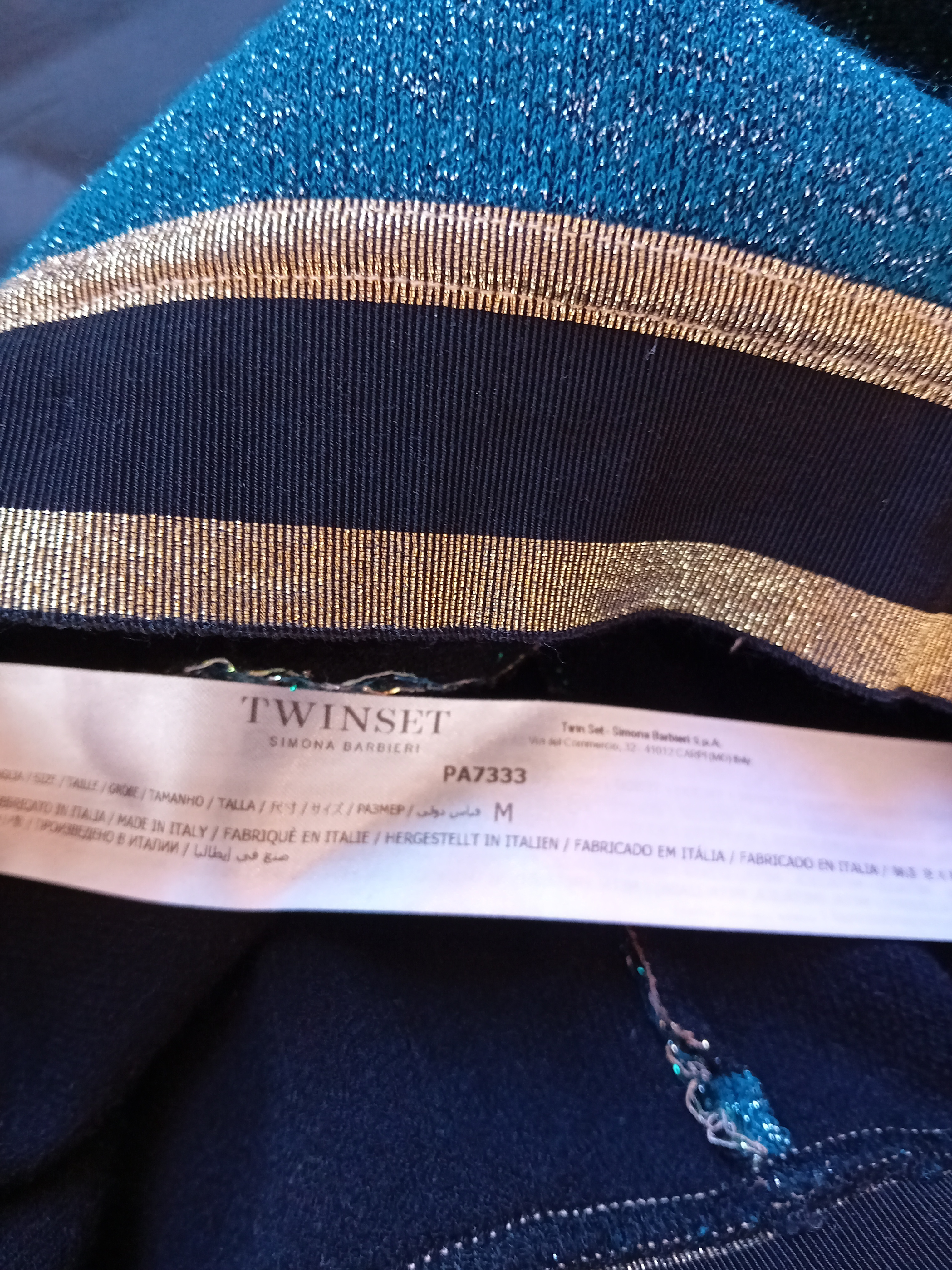 Pantalon À Rayures Scintillantes Twinset