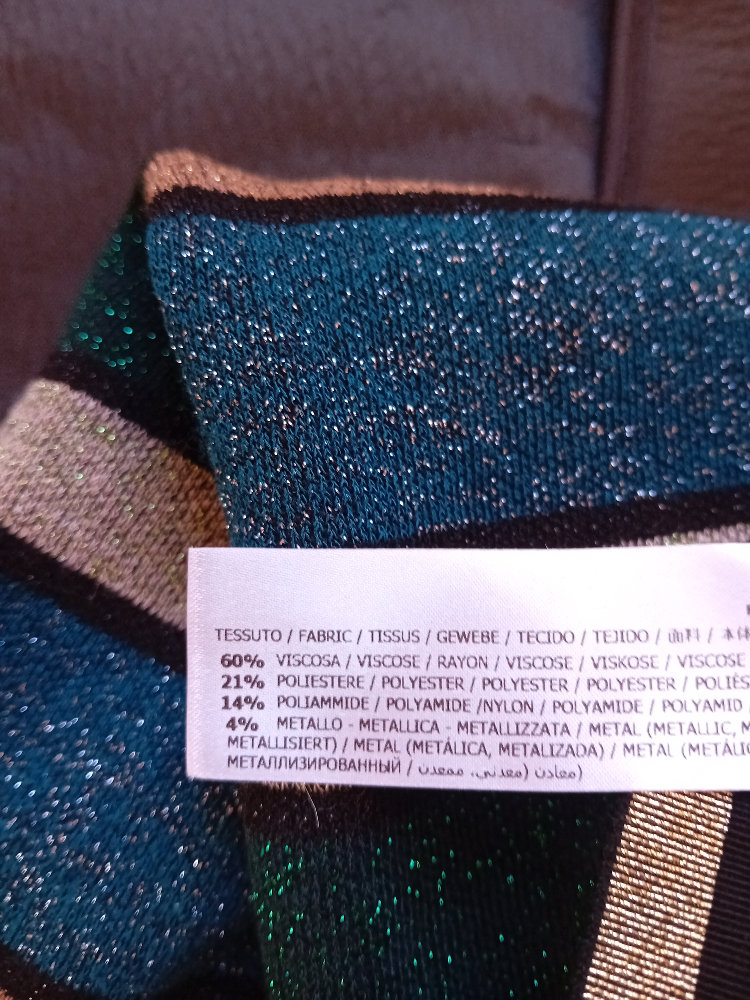 Pantalon À Rayures Scintillantes Twinset