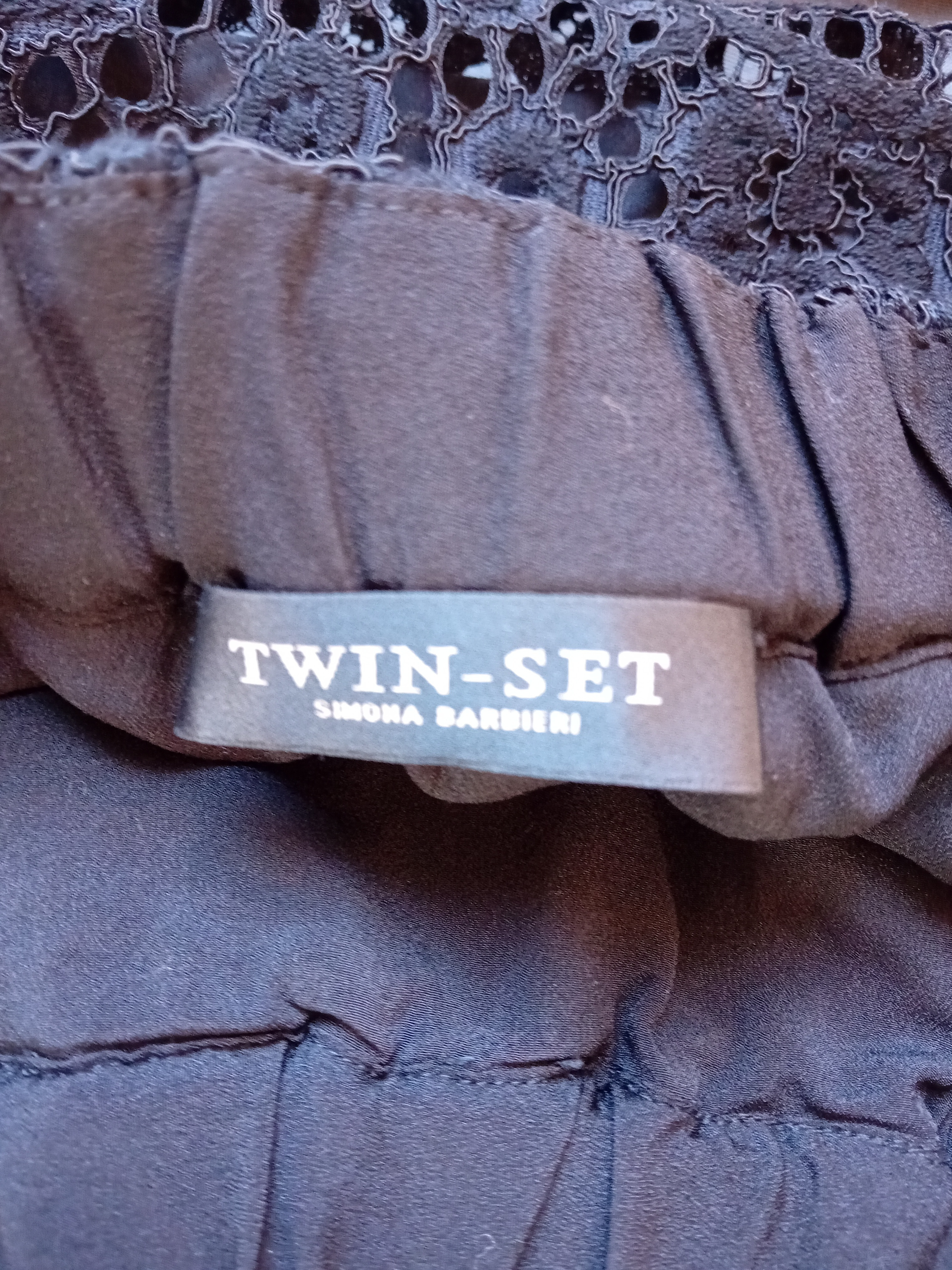 Jupe Midi Dentelle Noire Twin-set L
