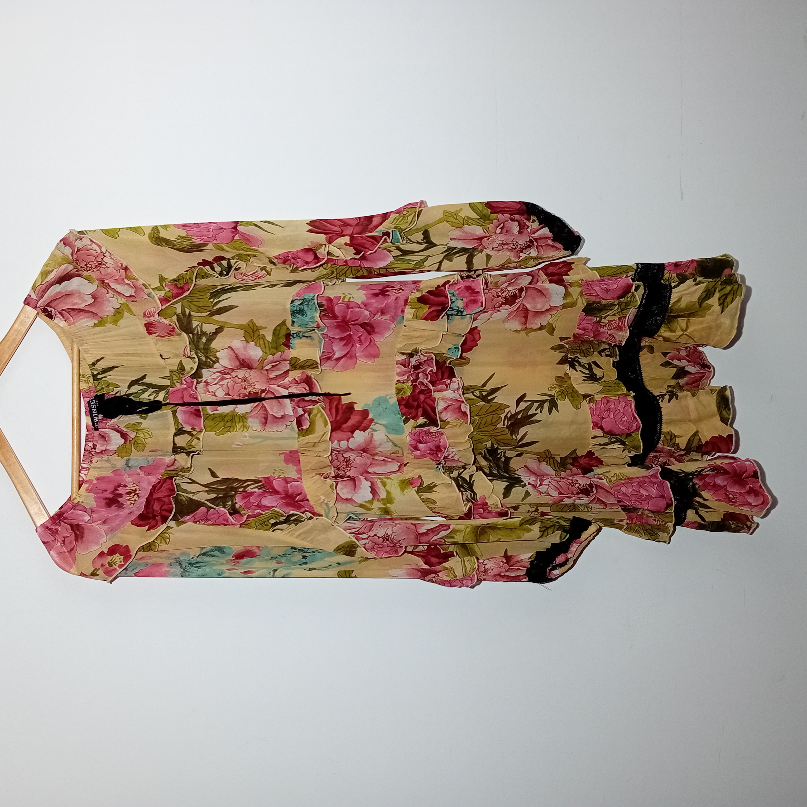 Robe À Fleurs Volanté Twinset Xxl