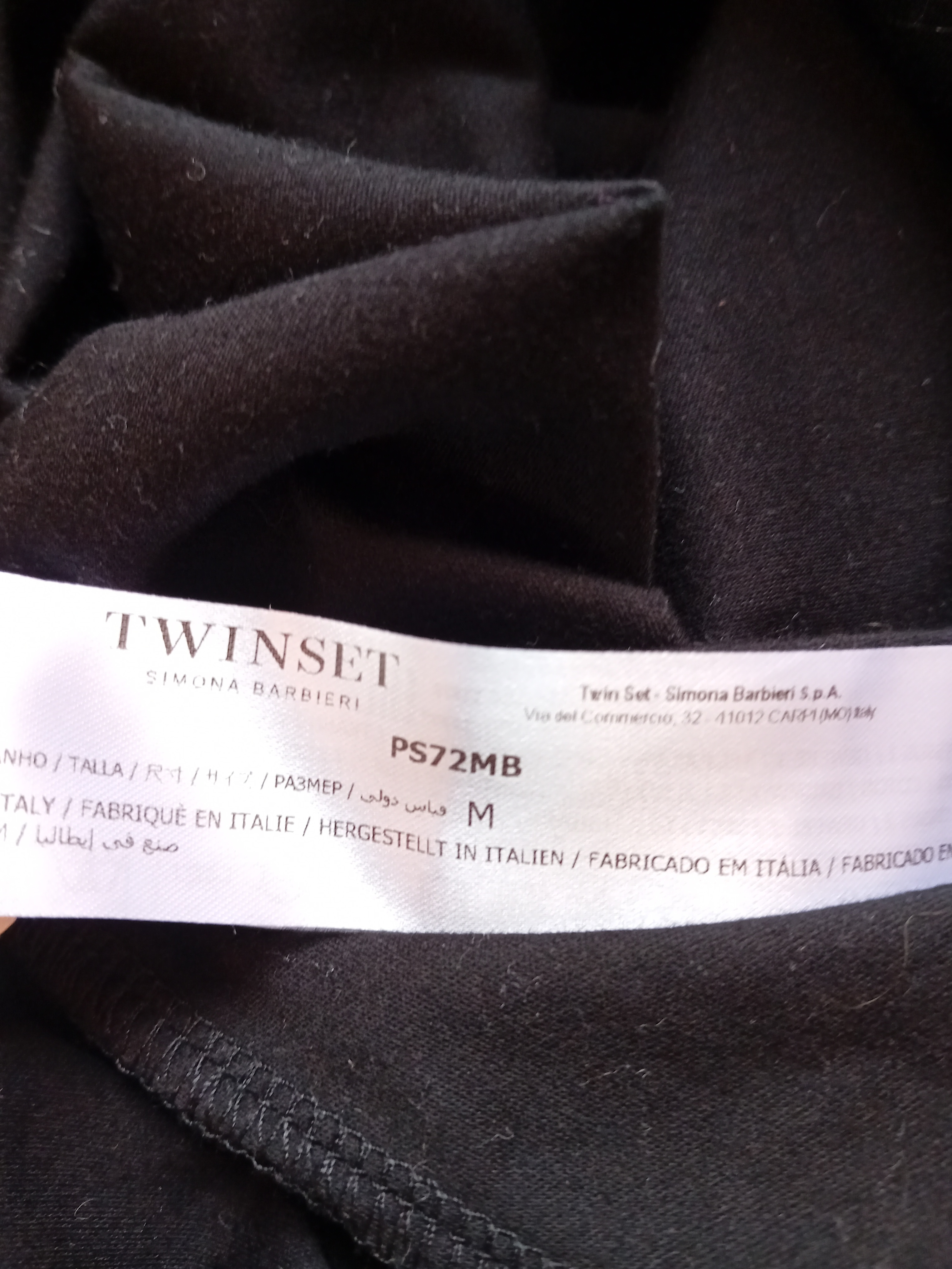 Robe Courte Bi-matiere Twinset M