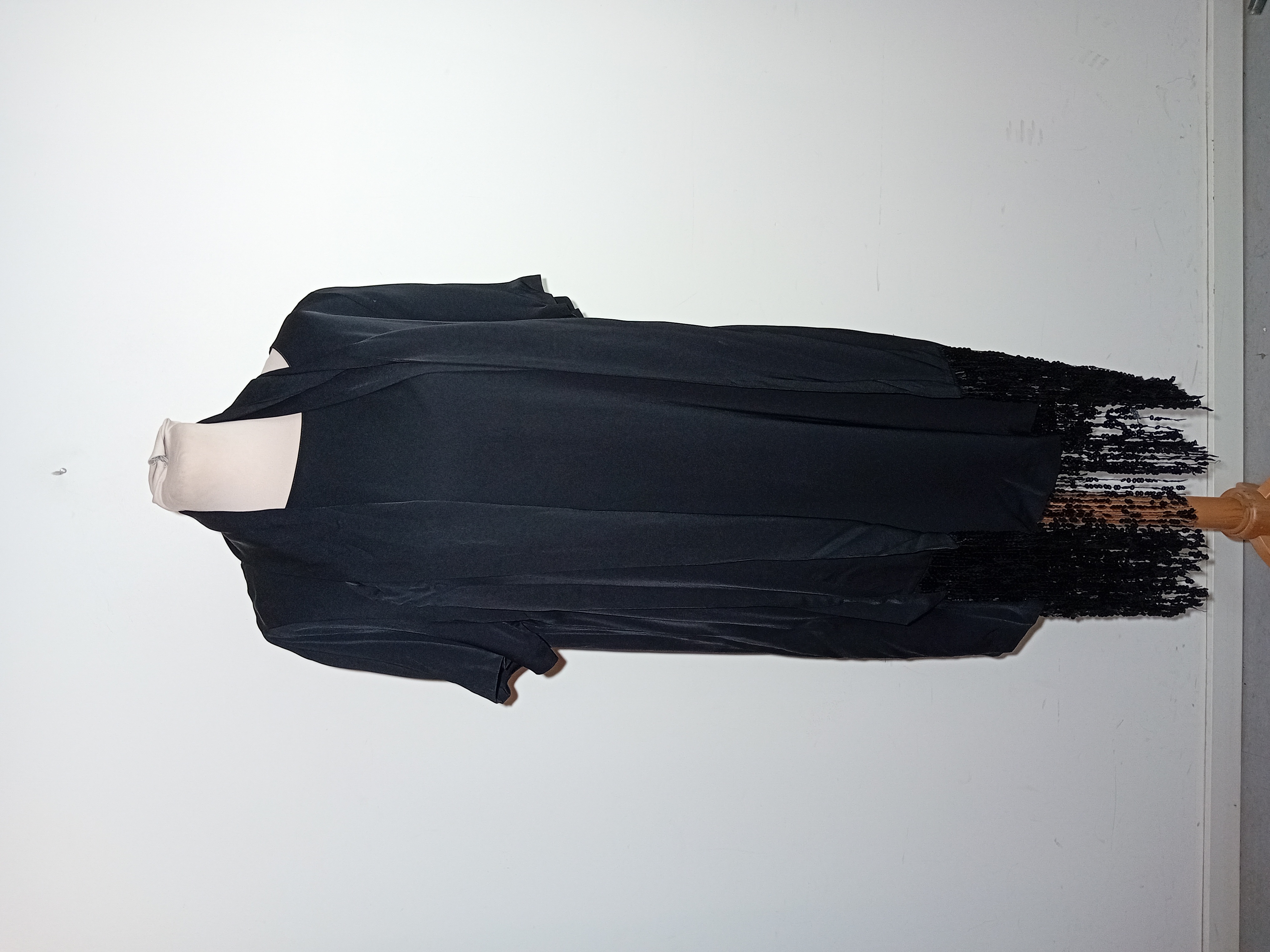 Robe Noire Élégante Sequins Twinset Xl