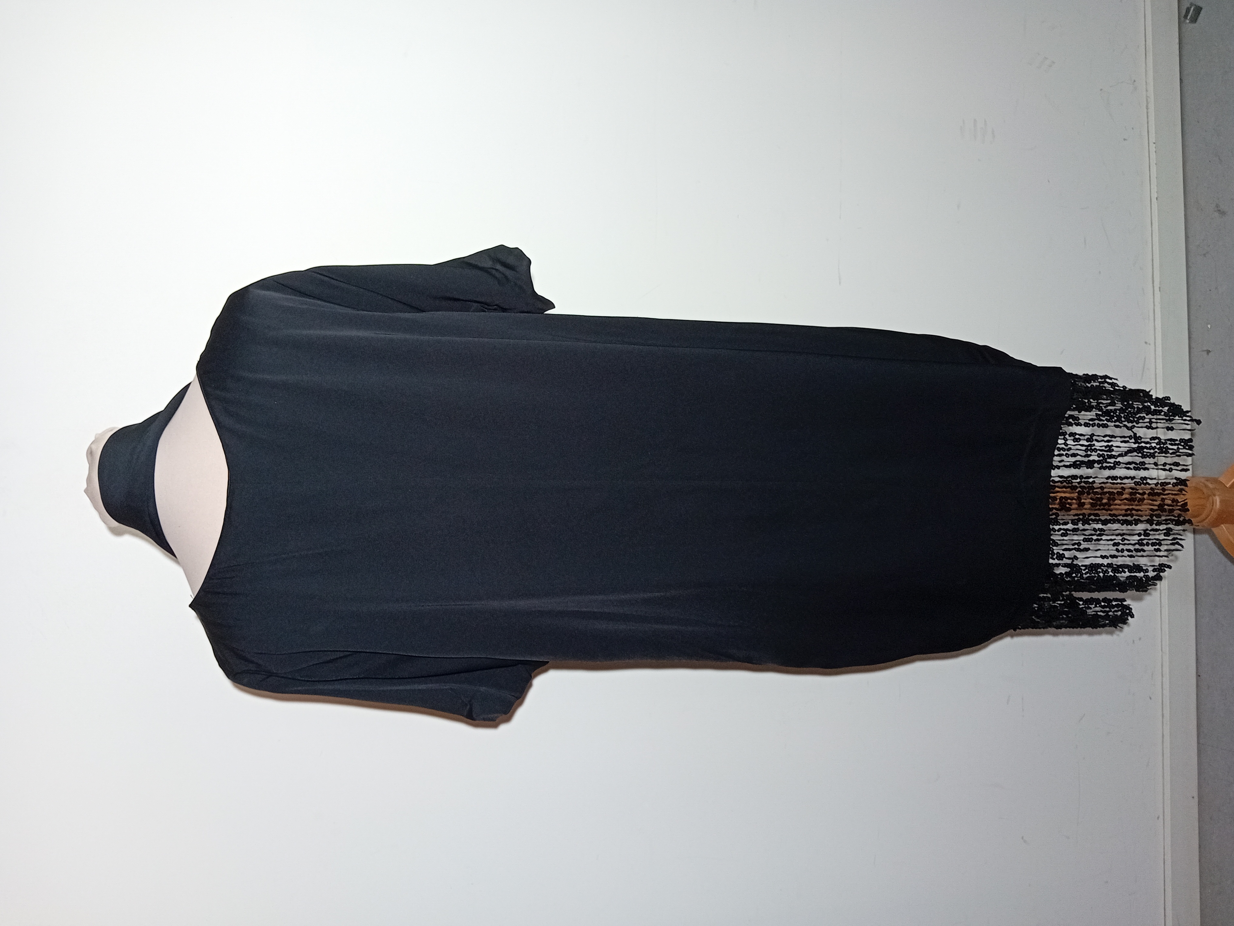 Robe Noire Élégante Sequins Twinset Xl