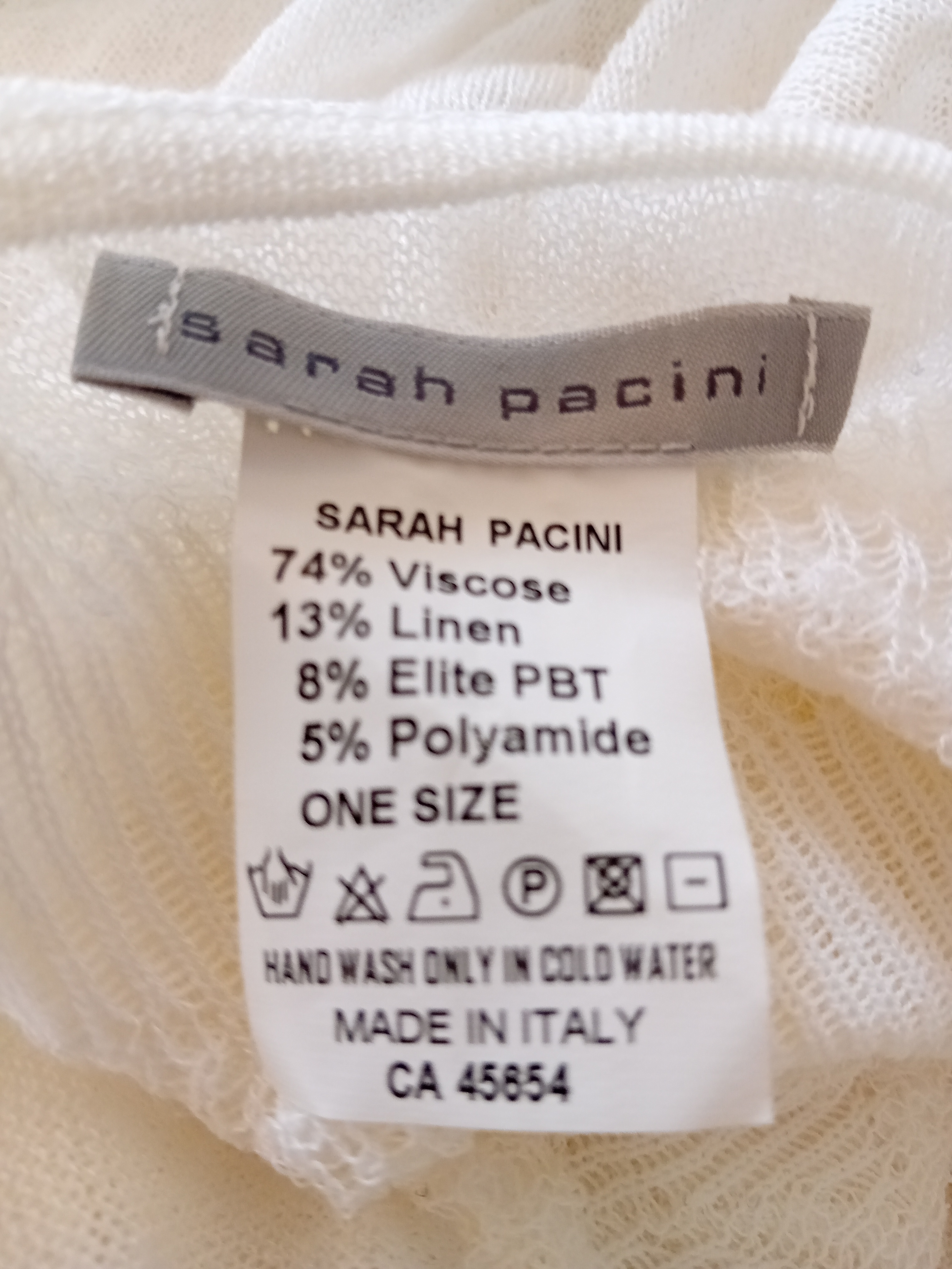 Robe Sarah Pacini Lin Blanche Taille Unique