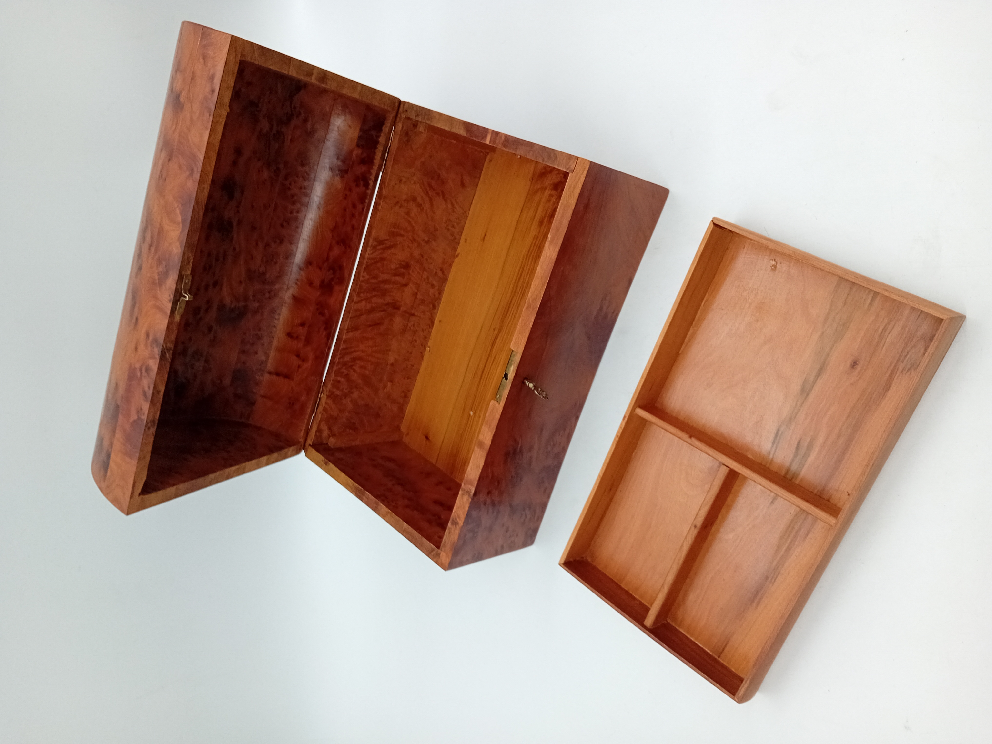 Boite A Bijoux Vintage En Ronce De Bois