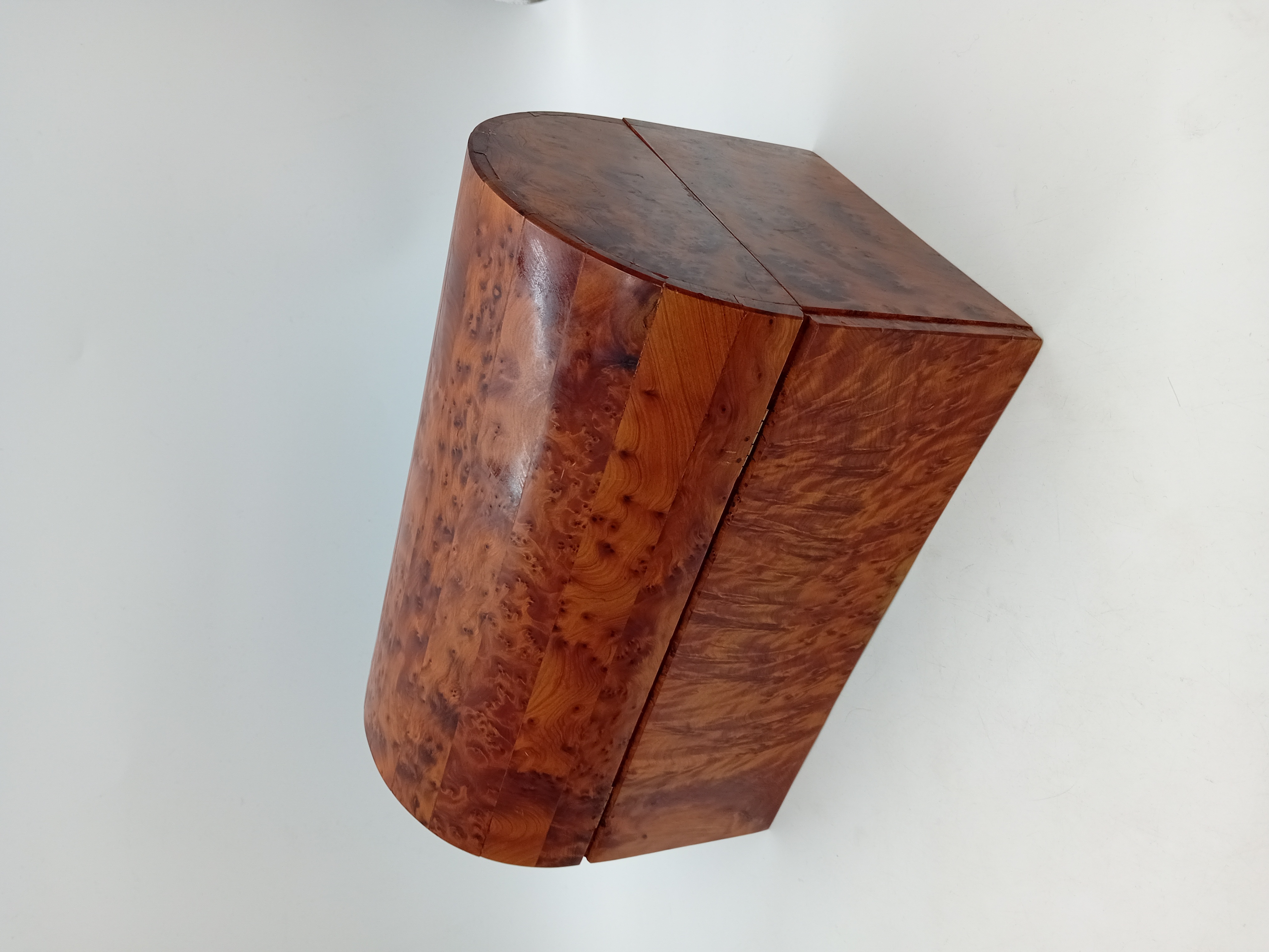 Boite A Bijoux Vintage En Ronce De Bois
