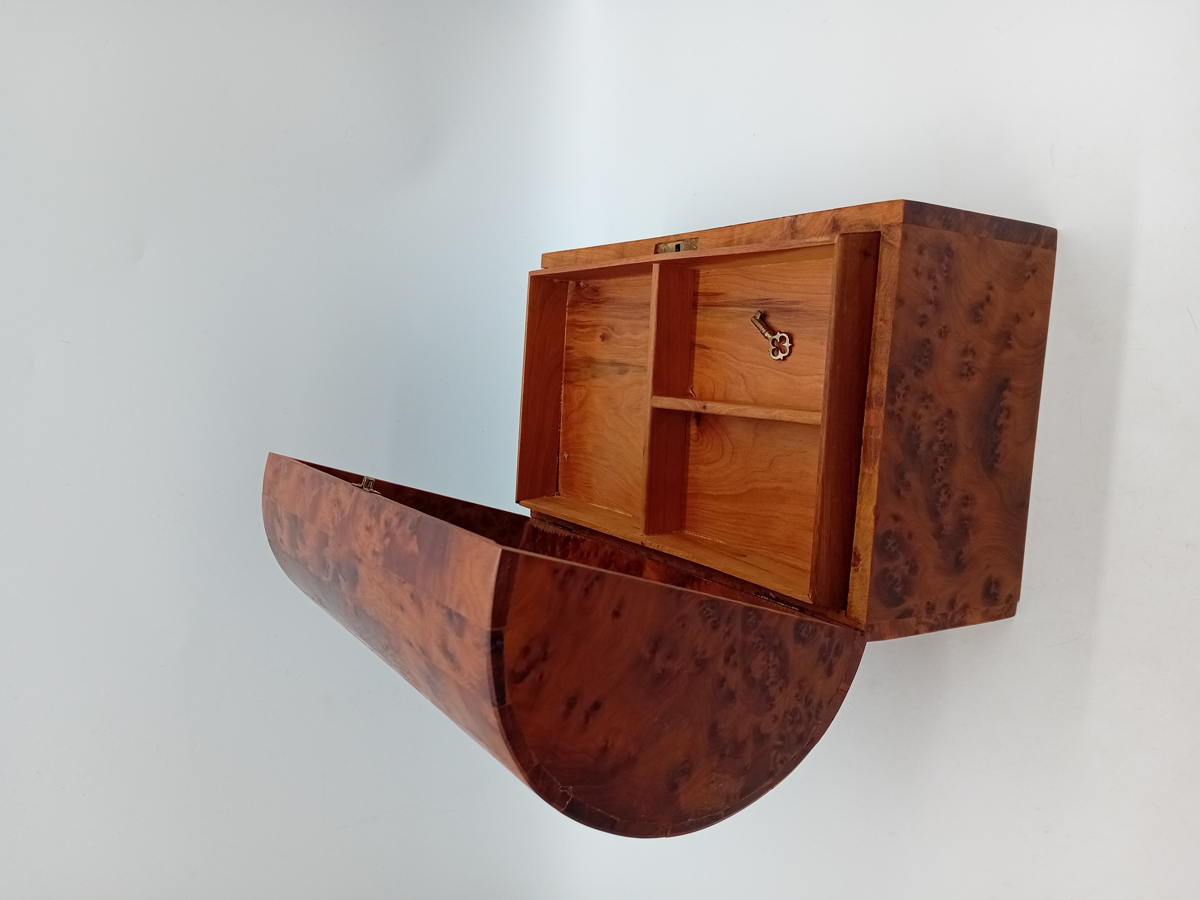 Boite A Bijoux Vintage En Ronce De Bois
