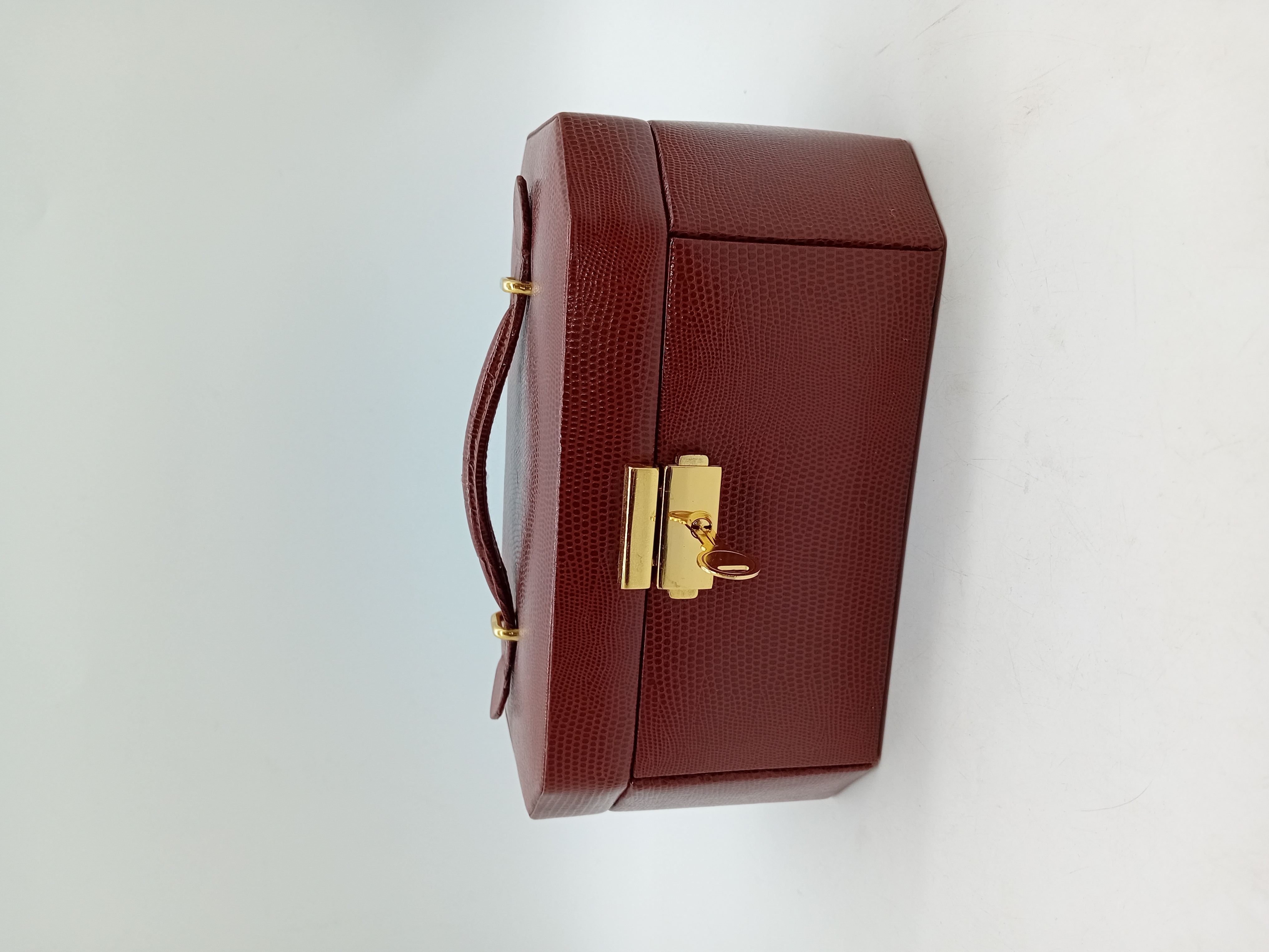 Boite A Bijoux Vintage Bordeaux