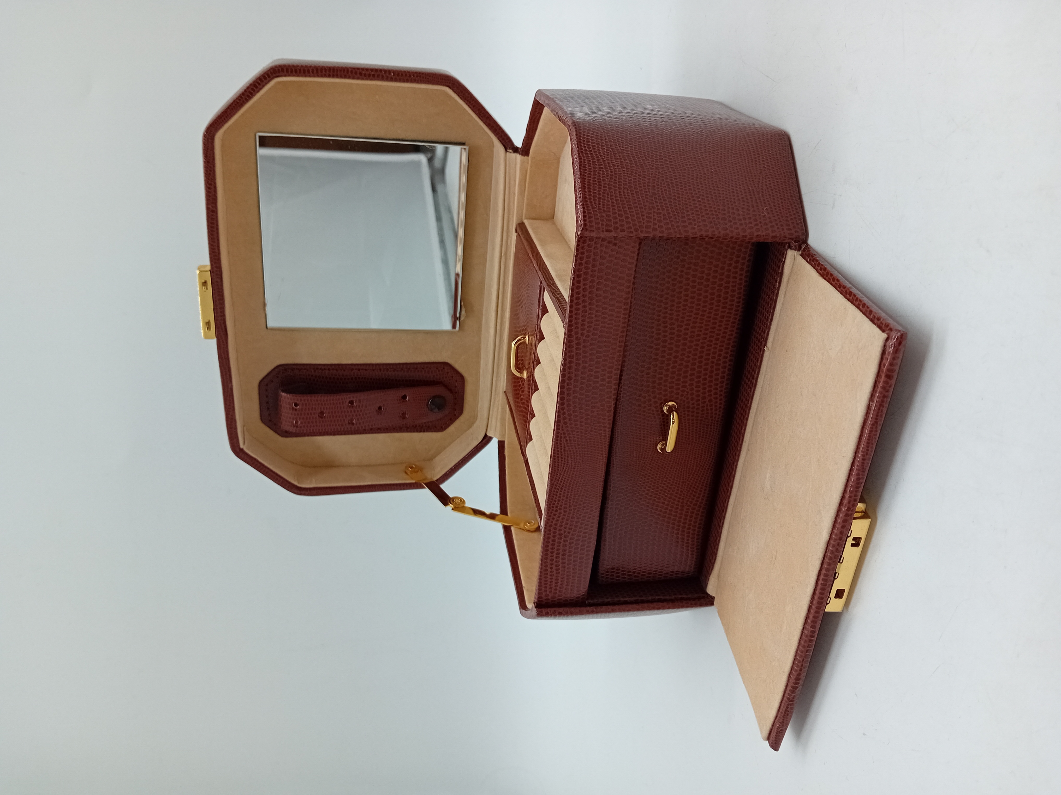 Boite A Bijoux Vintage Bordeaux