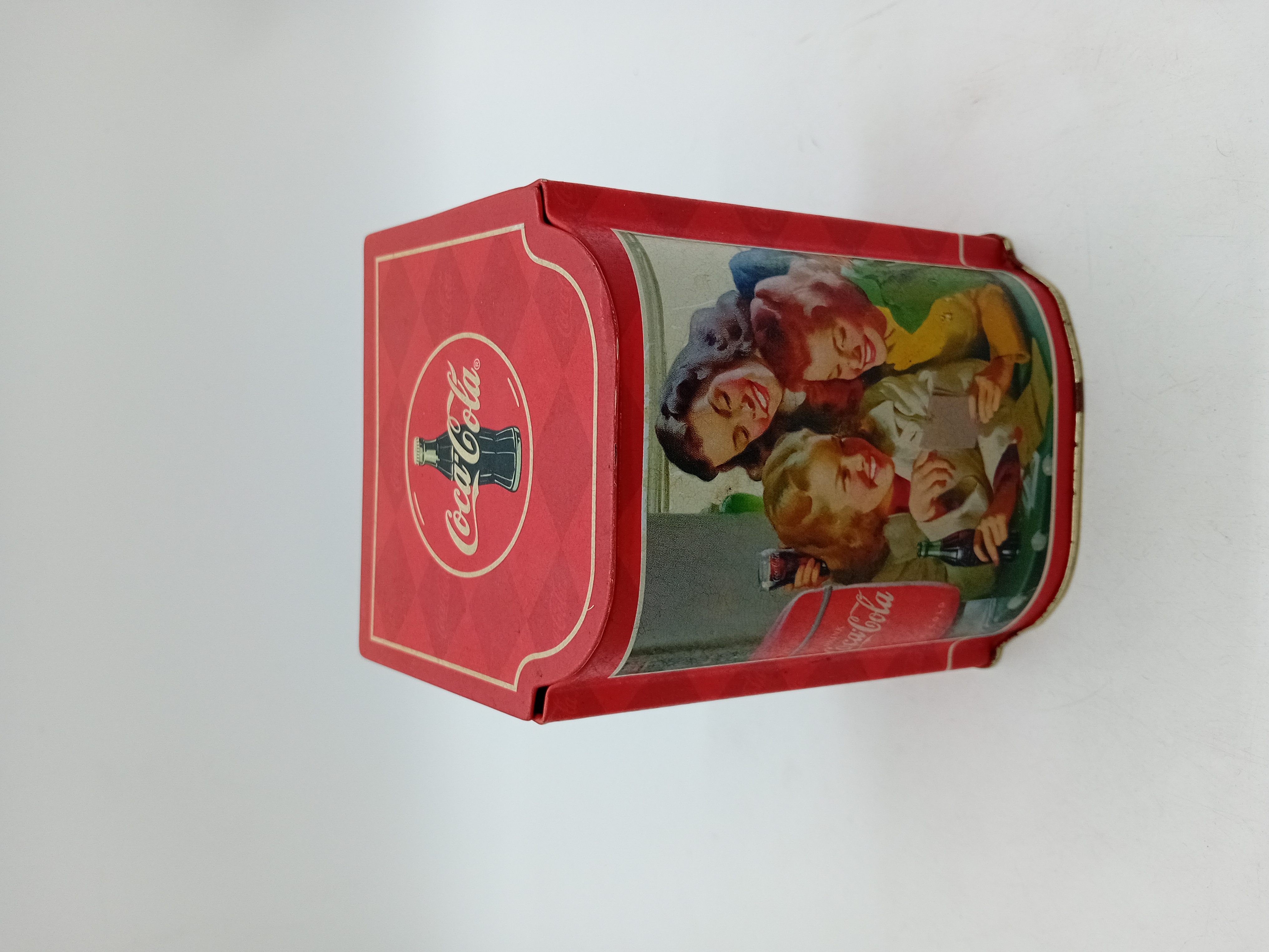 Lot 2 Boites Metal Vintage Lipton Et Coca Cola