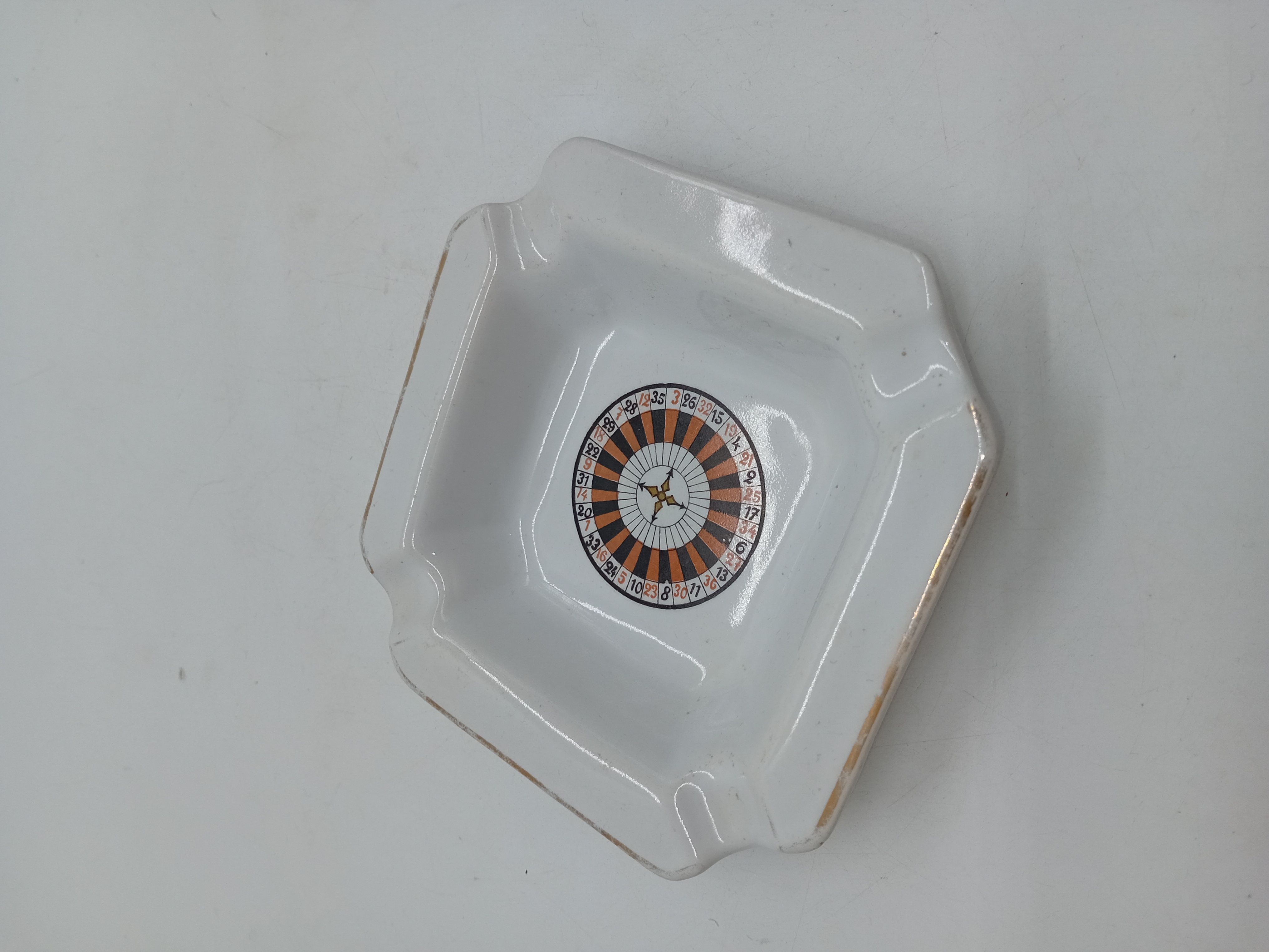 Cendrier Vintage Boch La Louviere Roulette