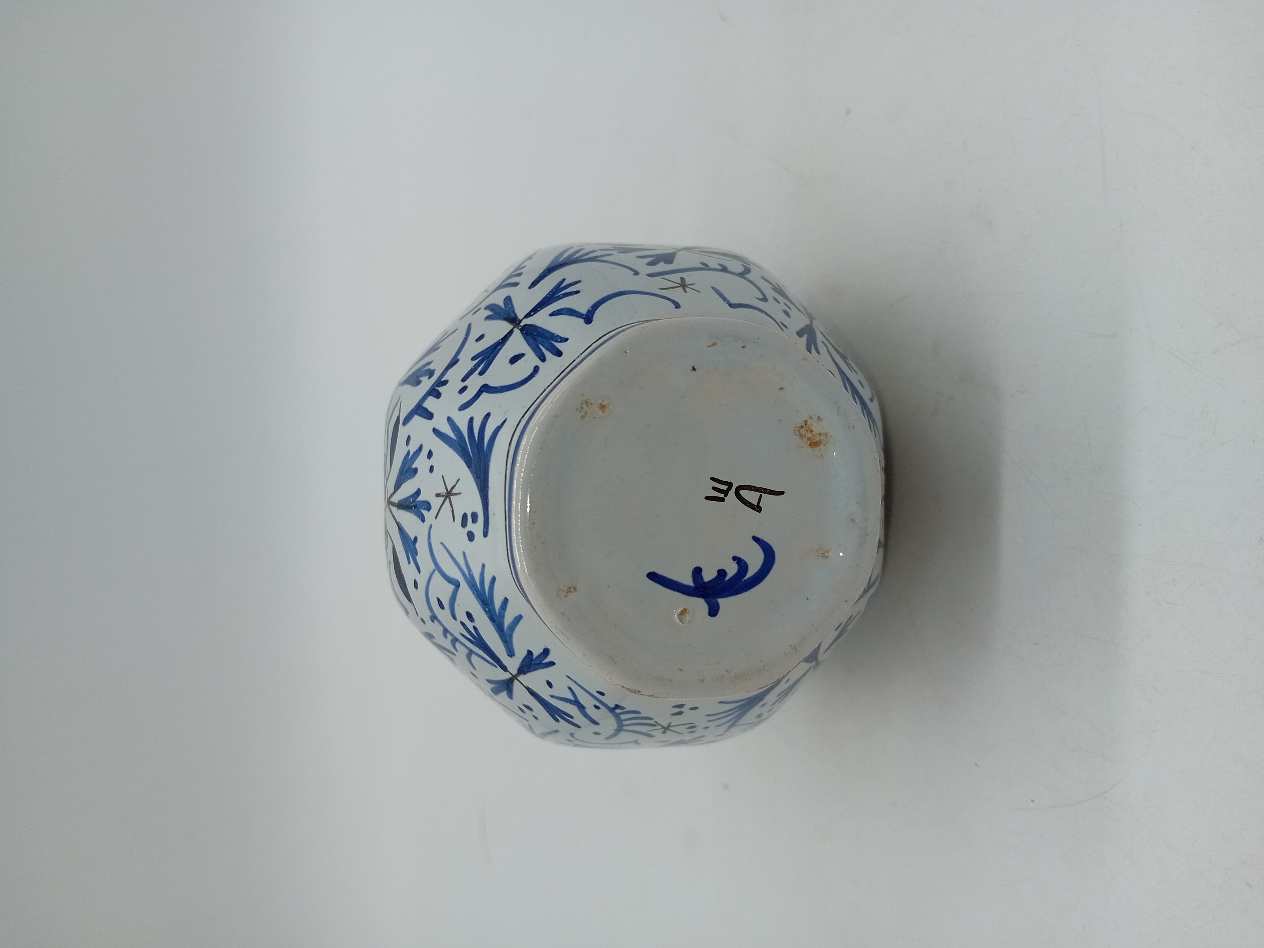 Lampe Berger En Porcelaine Style Delft Bleue Et Blanche