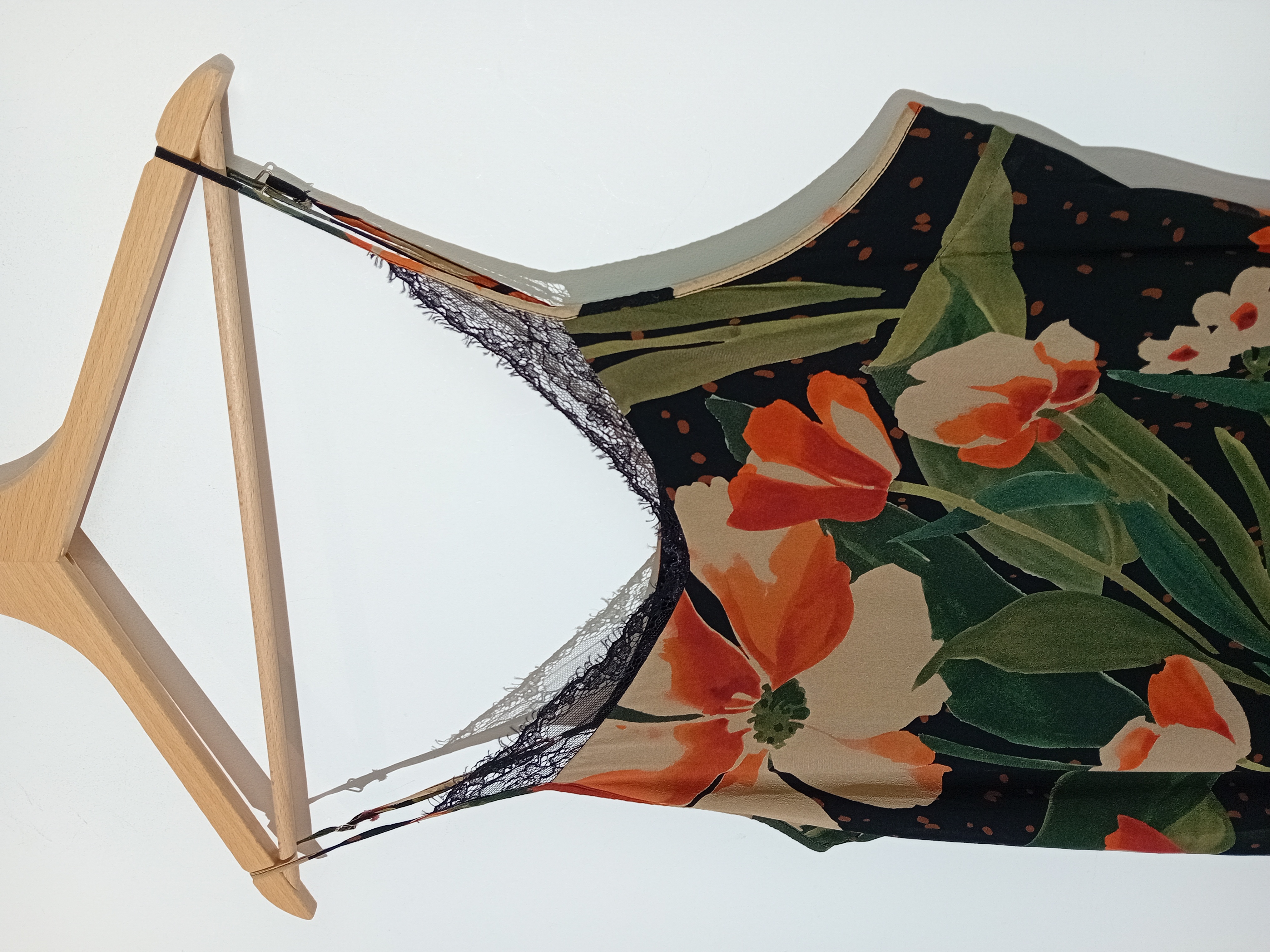 Ensemble Robe Nuisette Fleuri Dentelle & ChâleTwinset