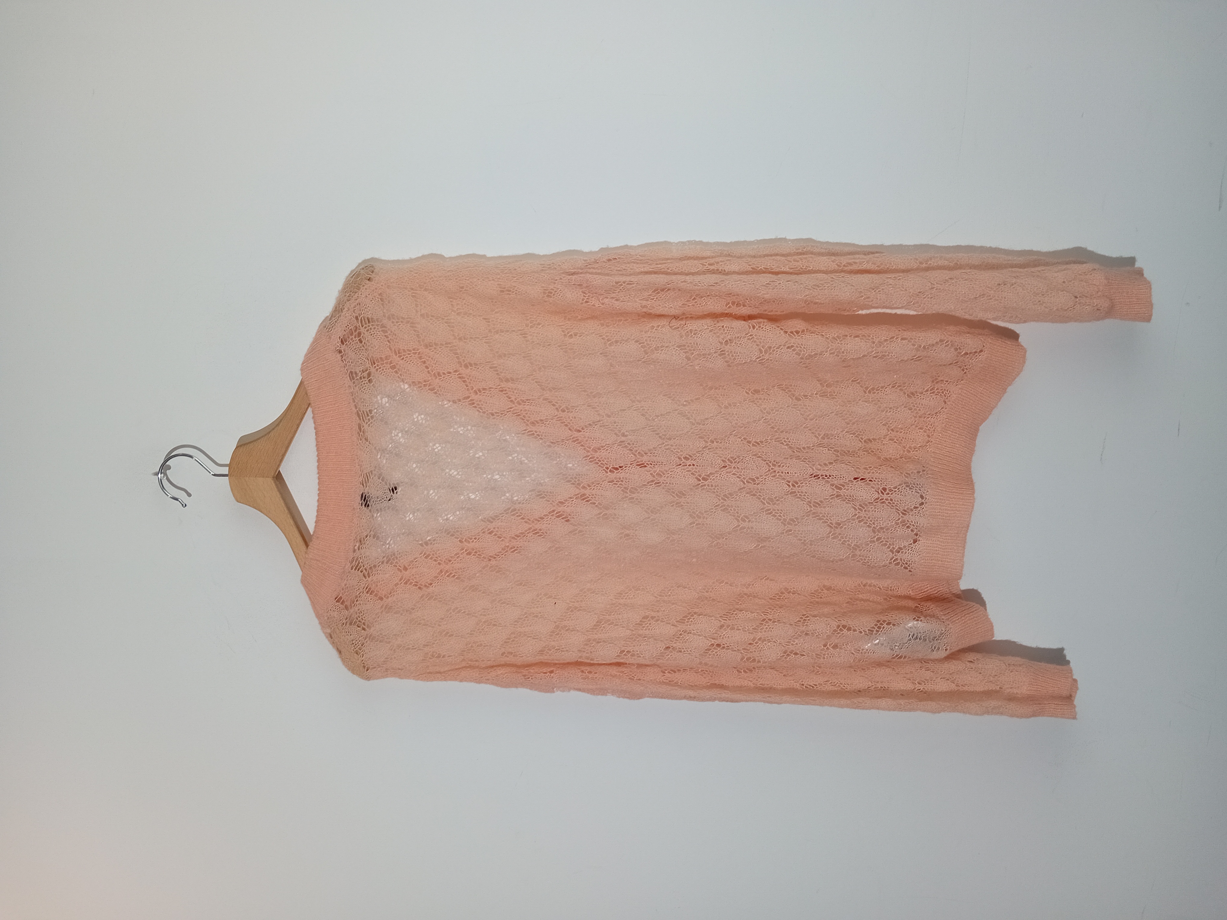 Gilet En Maille Ajourée Pêche Y.a.s