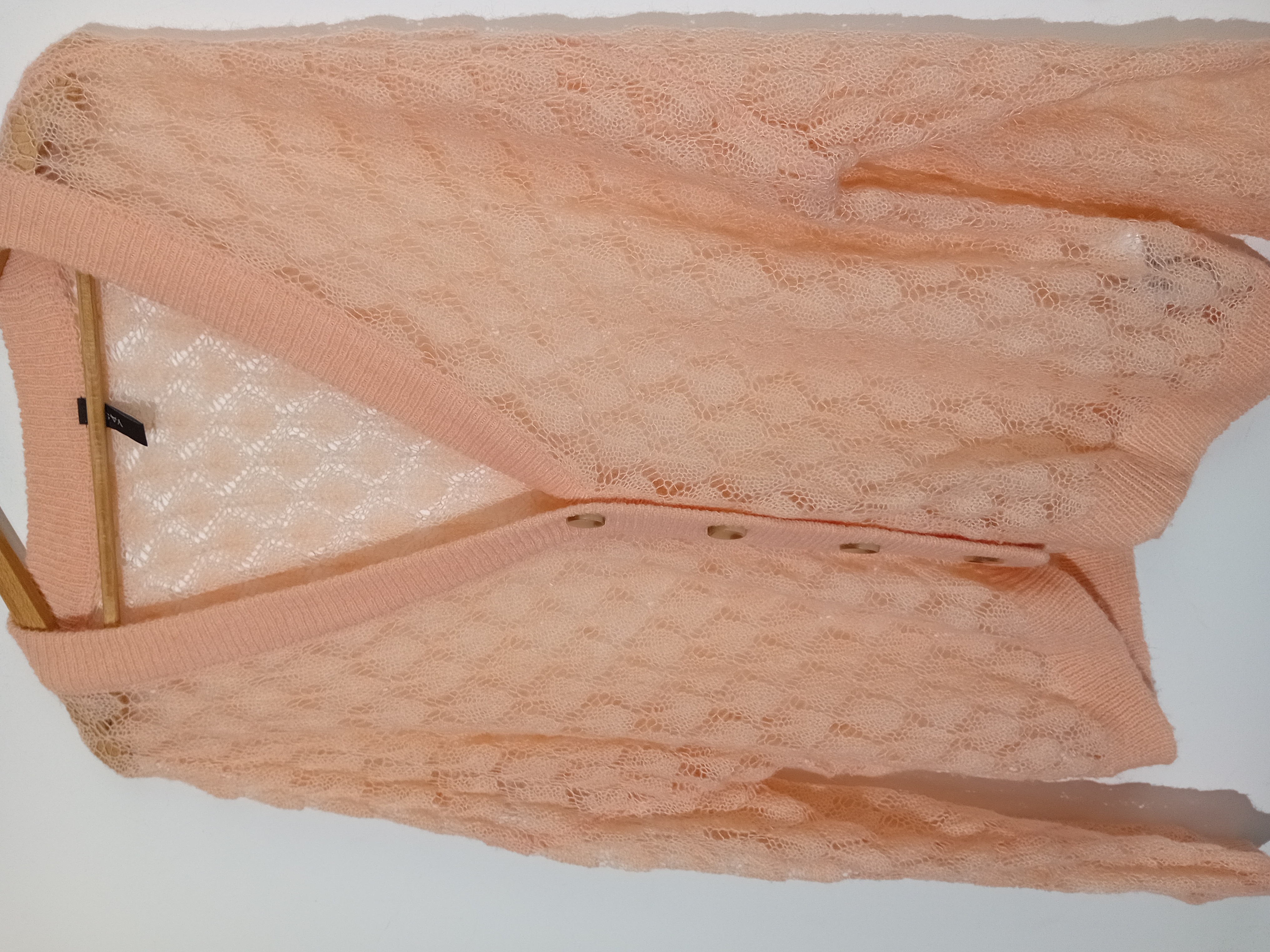 Gilet En Maille Ajourée Pêche Y.a.s