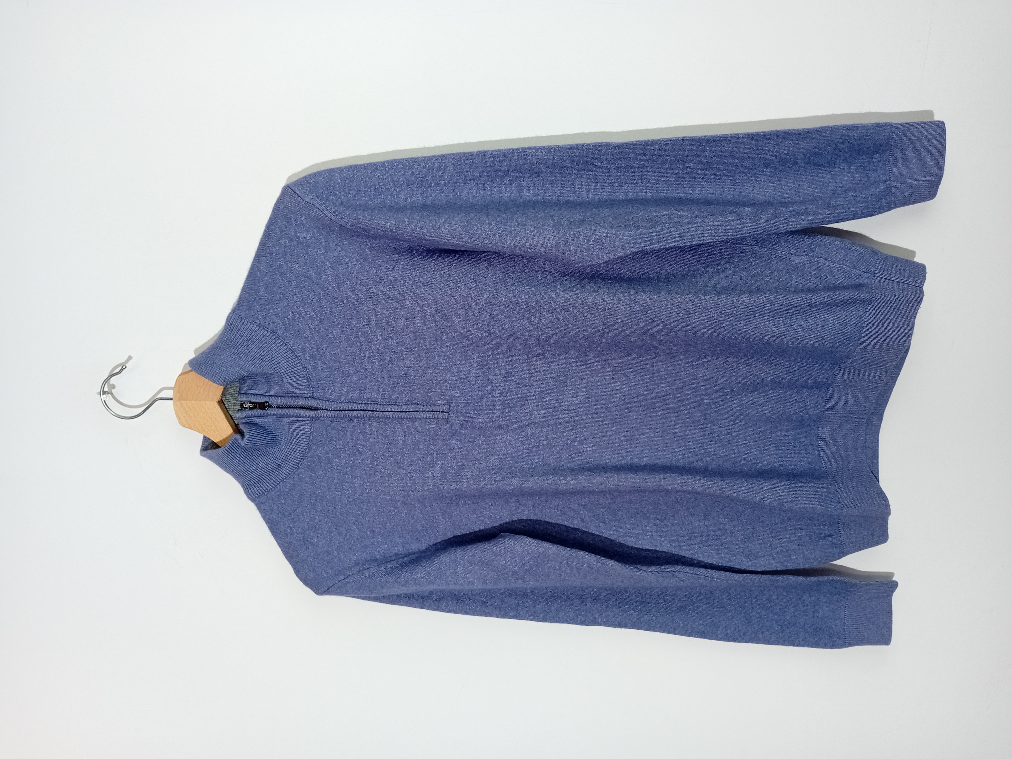 Pull En Maille Fine Bleu Bigotti Xl