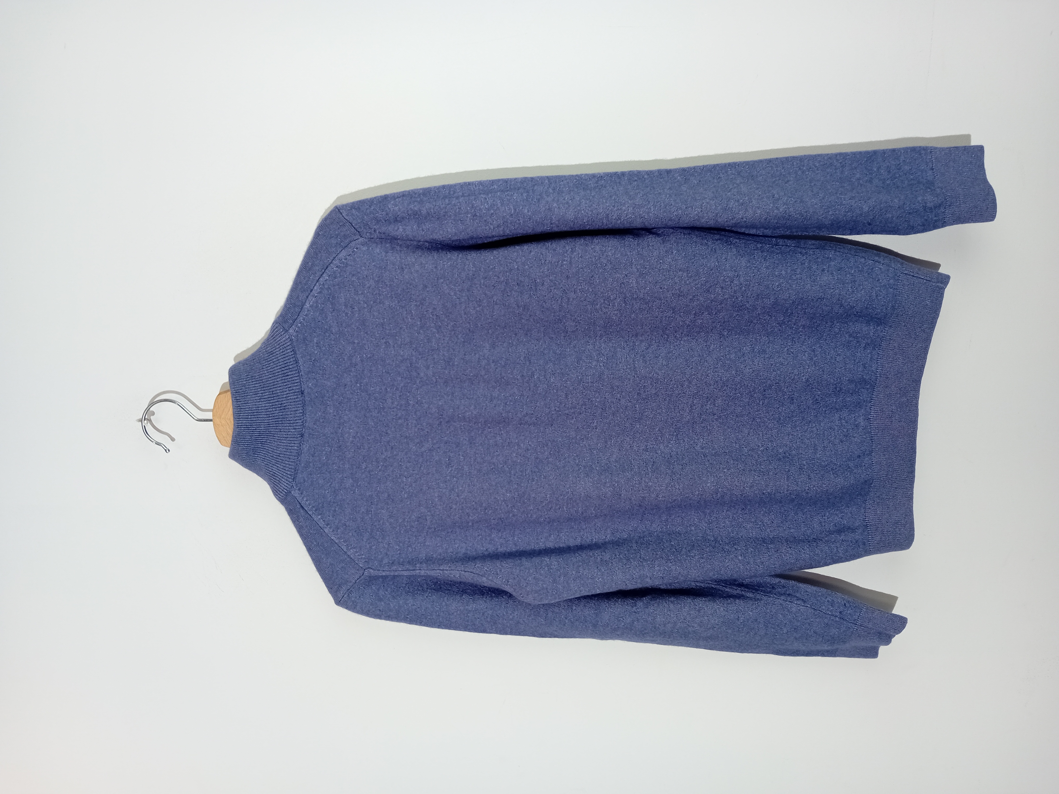 Pull En Maille Fine Bleu Bigotti Xl