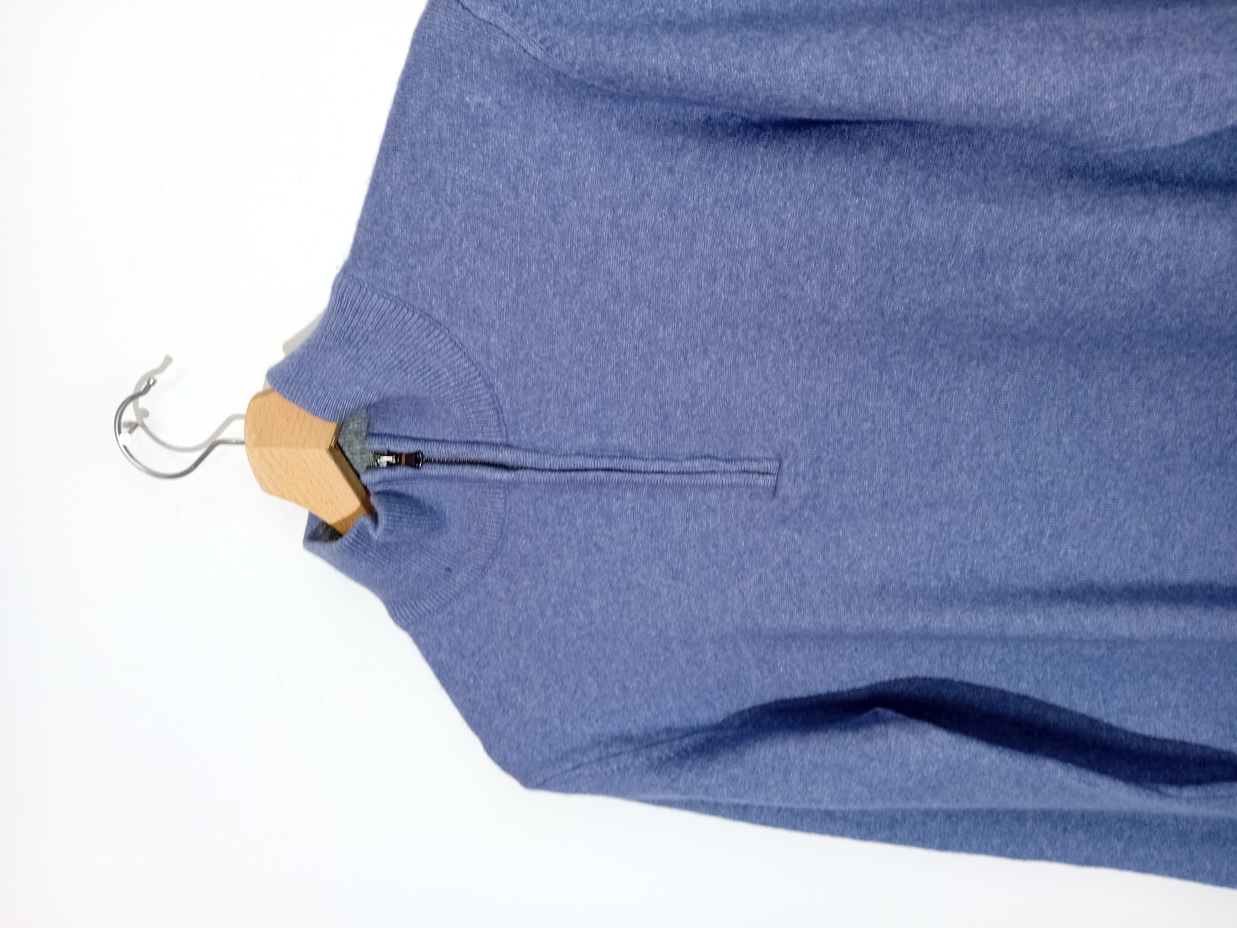 Pull En Maille Fine Bleu Bigotti Xl