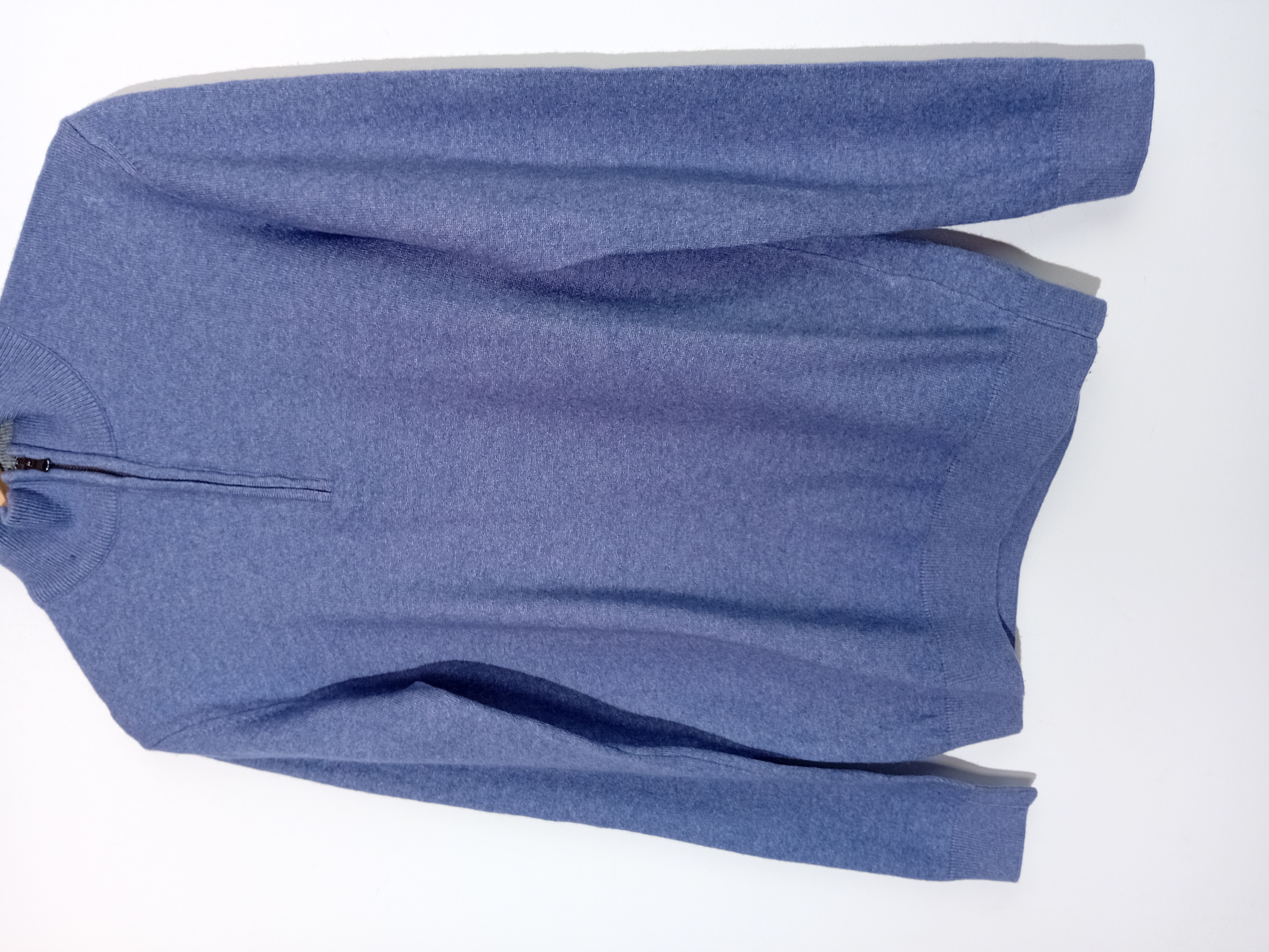 Pull En Maille Fine Bleu Bigotti Xl