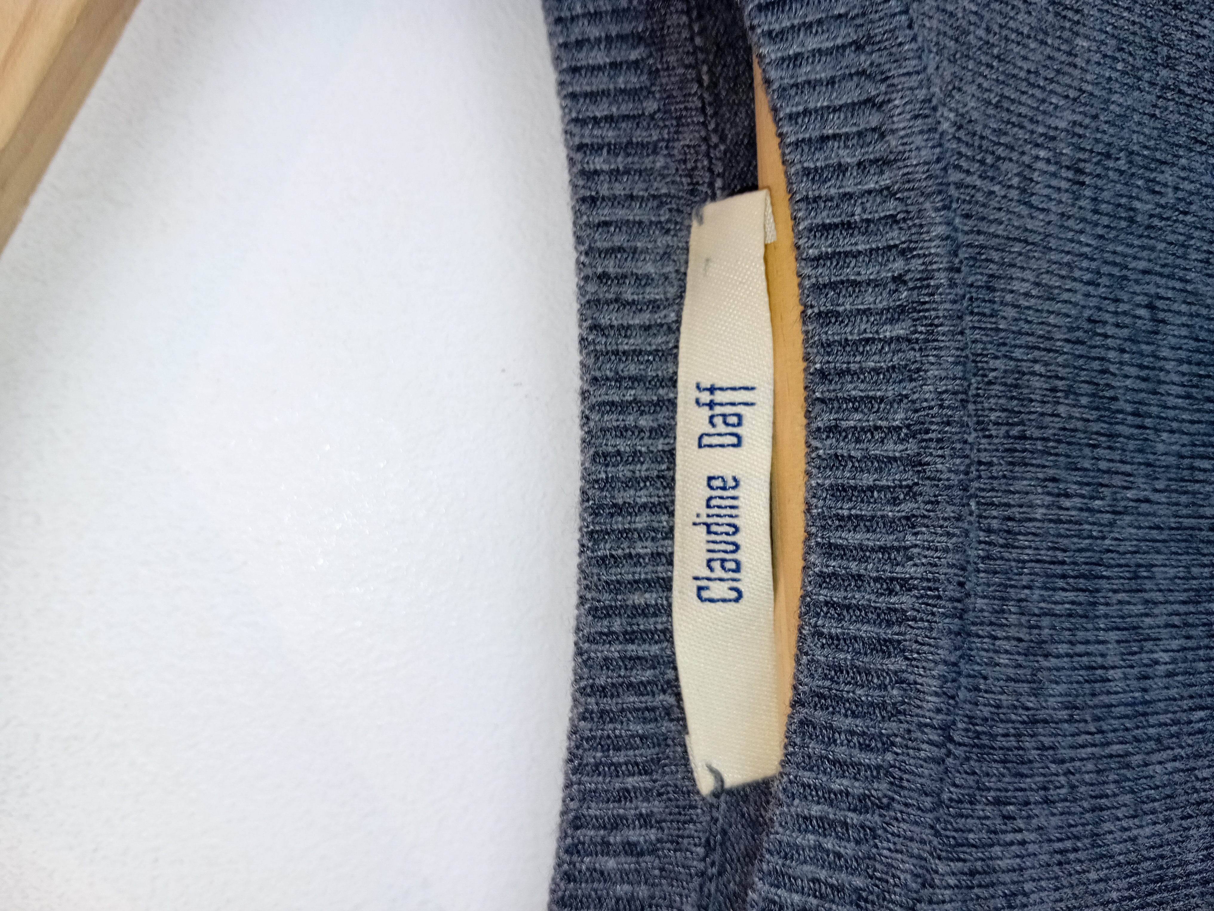 Pull Fin Claudine Daff Gris Bimatiere Dos Plisse S