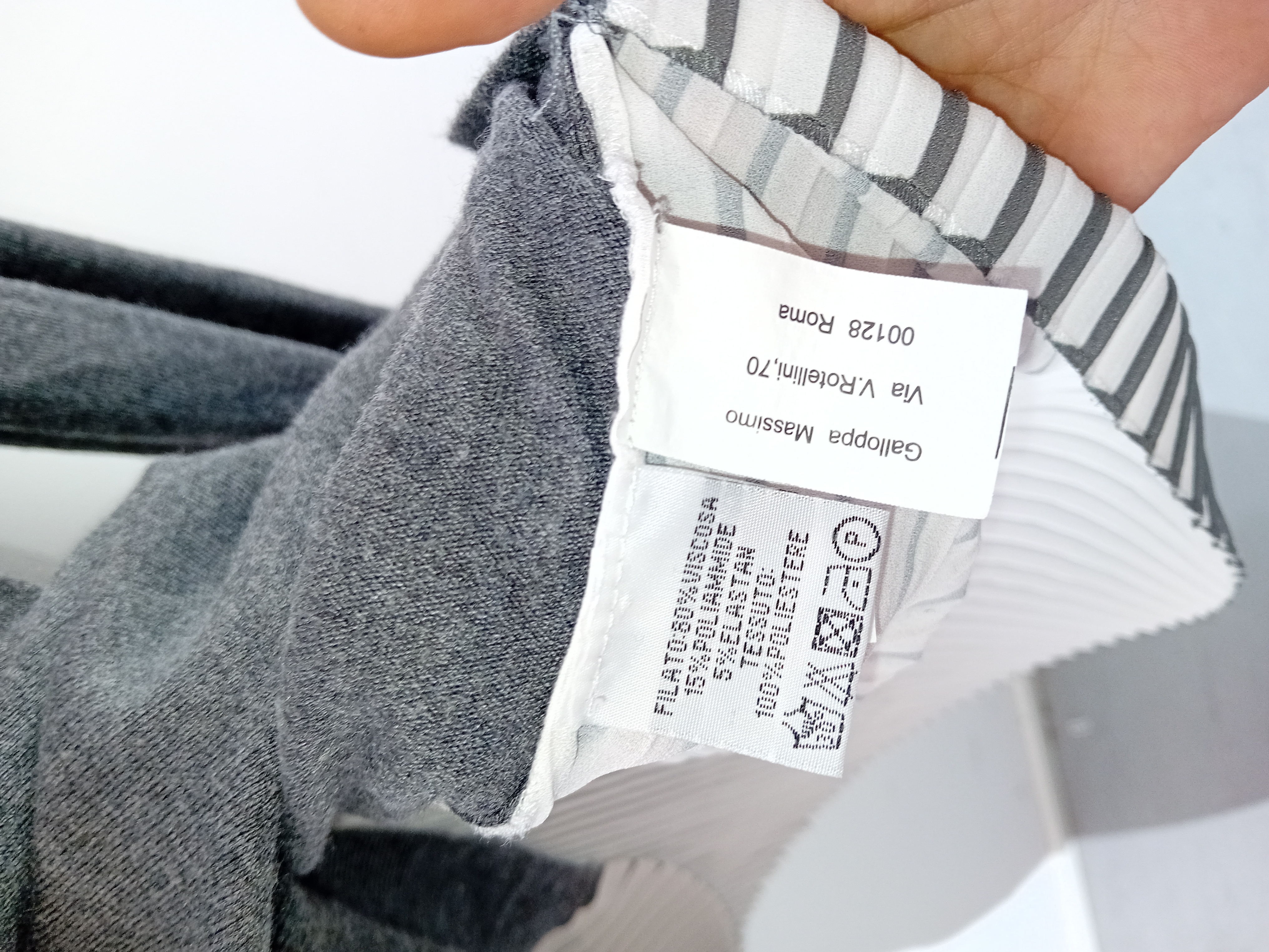 Pull Fin Claudine Daff Gris Bimatiere Dos Plisse S
