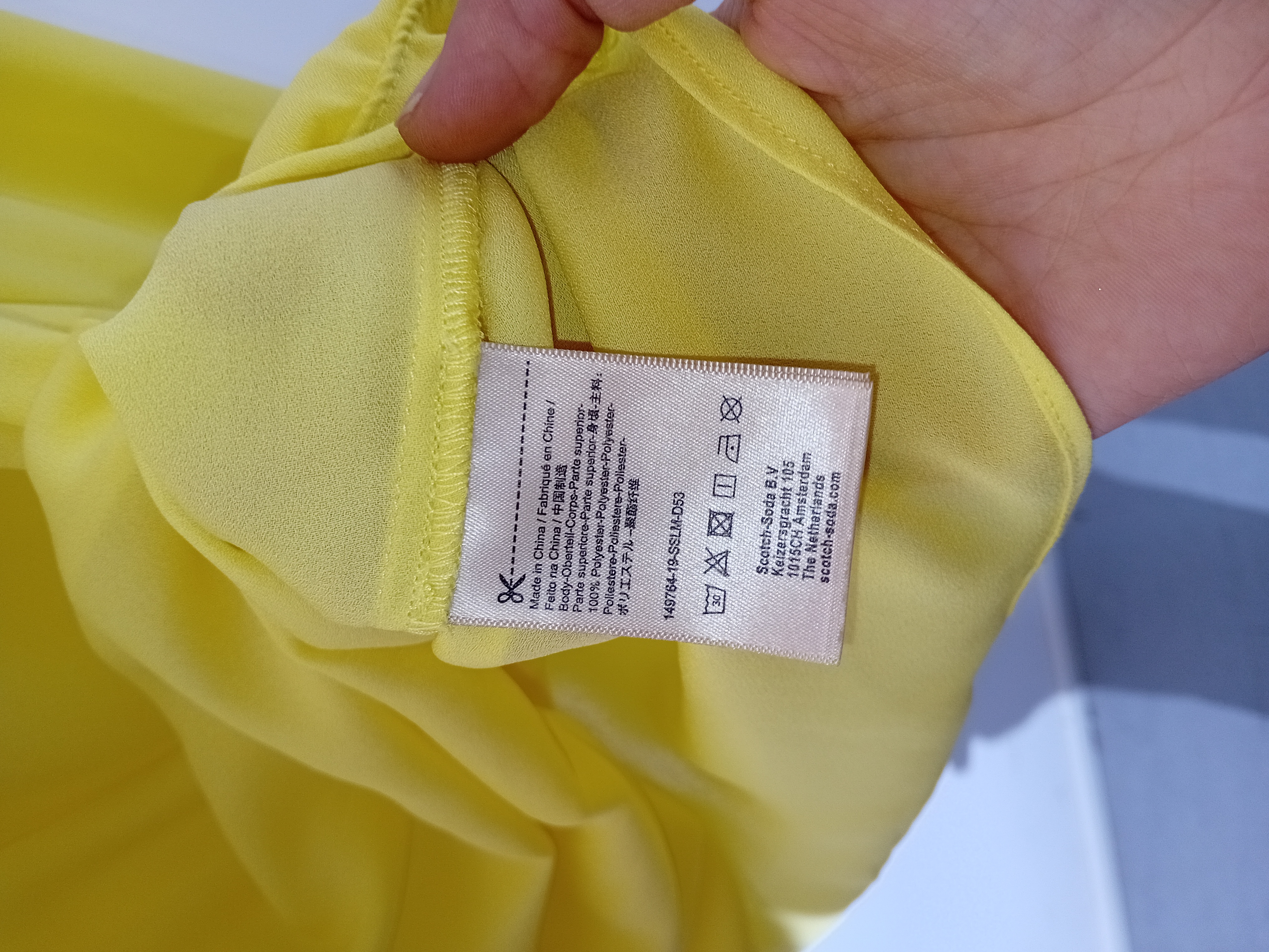 Blouse Fluide Jaune Scotch & Soda L