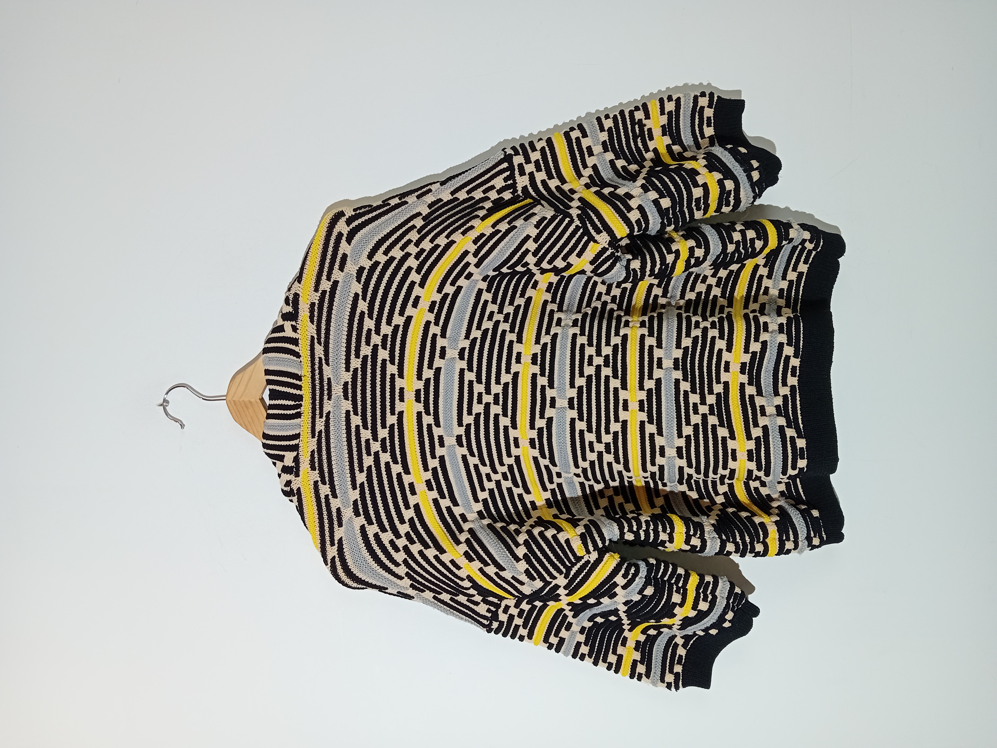 Gilet Epais En Maille Graphique Jaune Et Noir H&m S