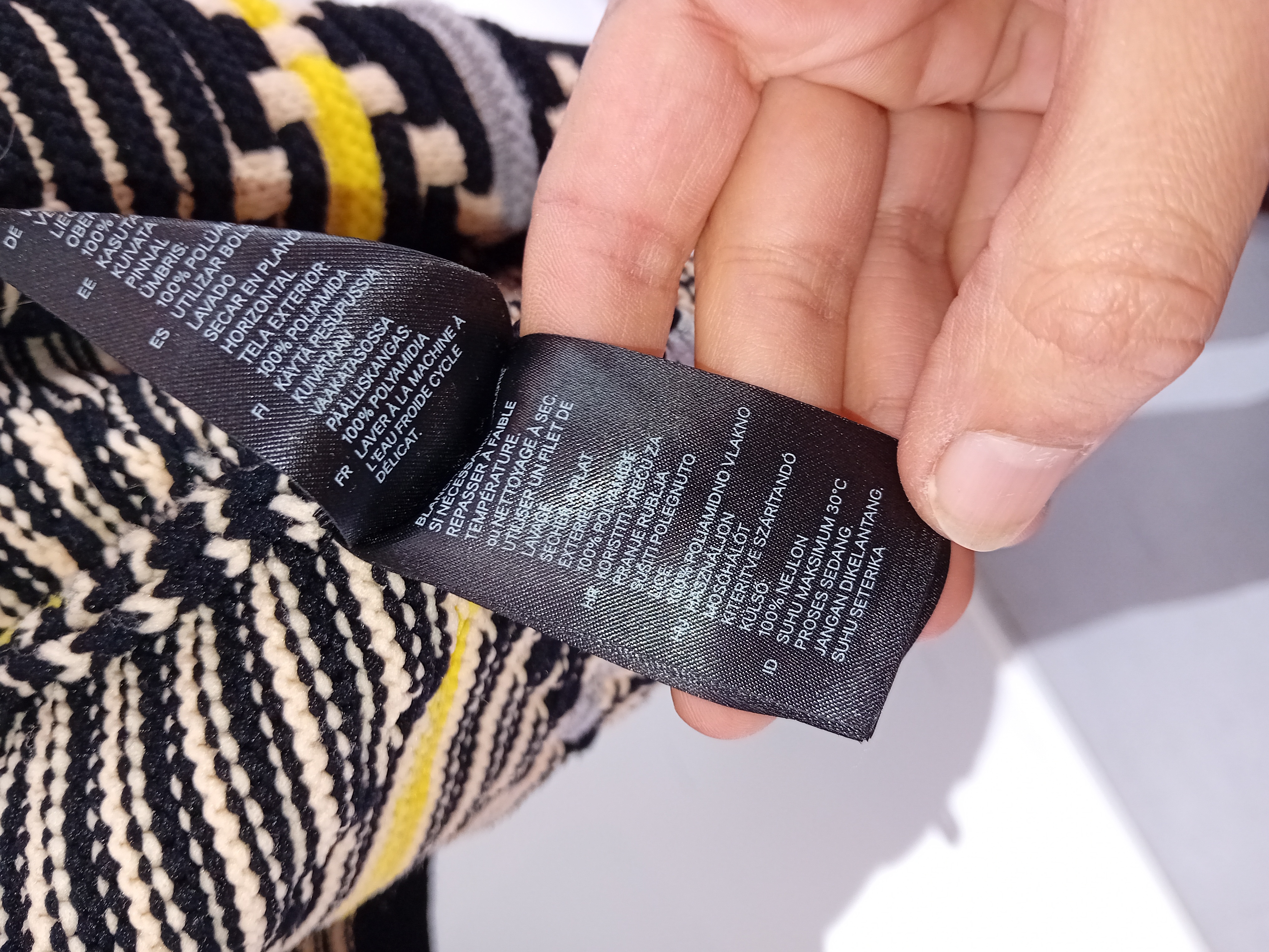 Gilet Epais En Maille Graphique Jaune Et Noir H&m S