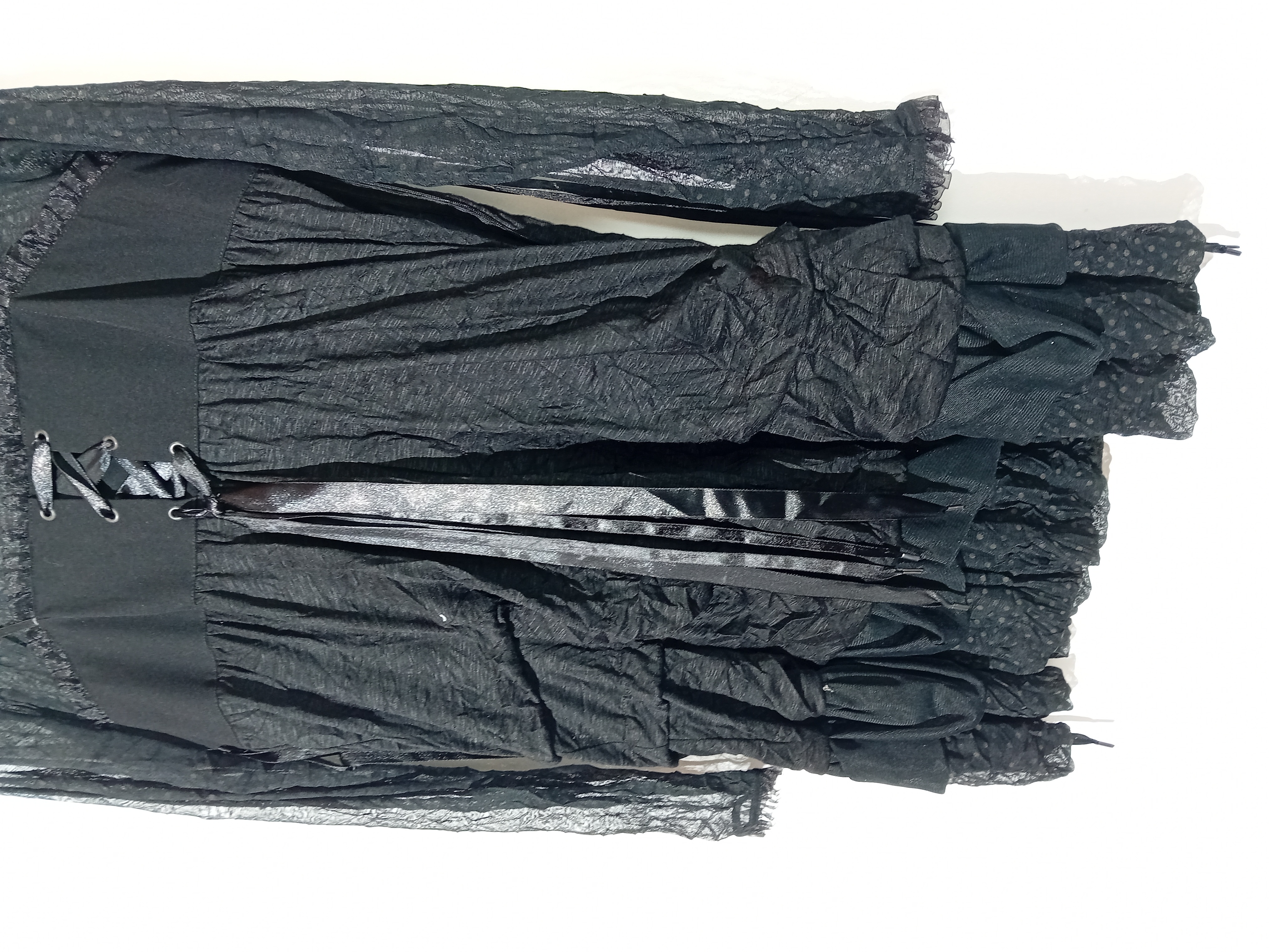 Tunique Noire Gothique Pois Baiamour Xl
