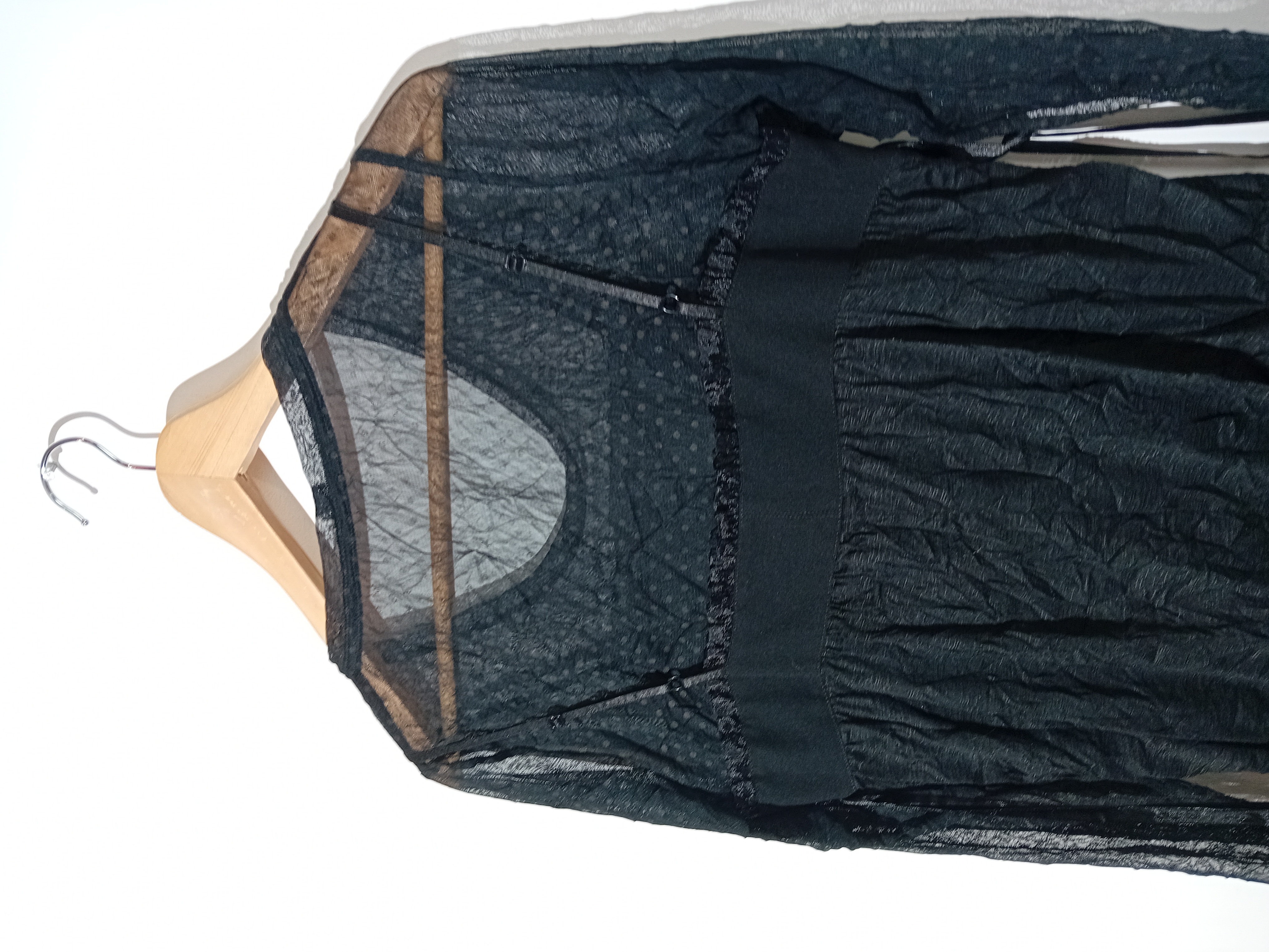 Tunique Noire Gothique Pois Baiamour Xl