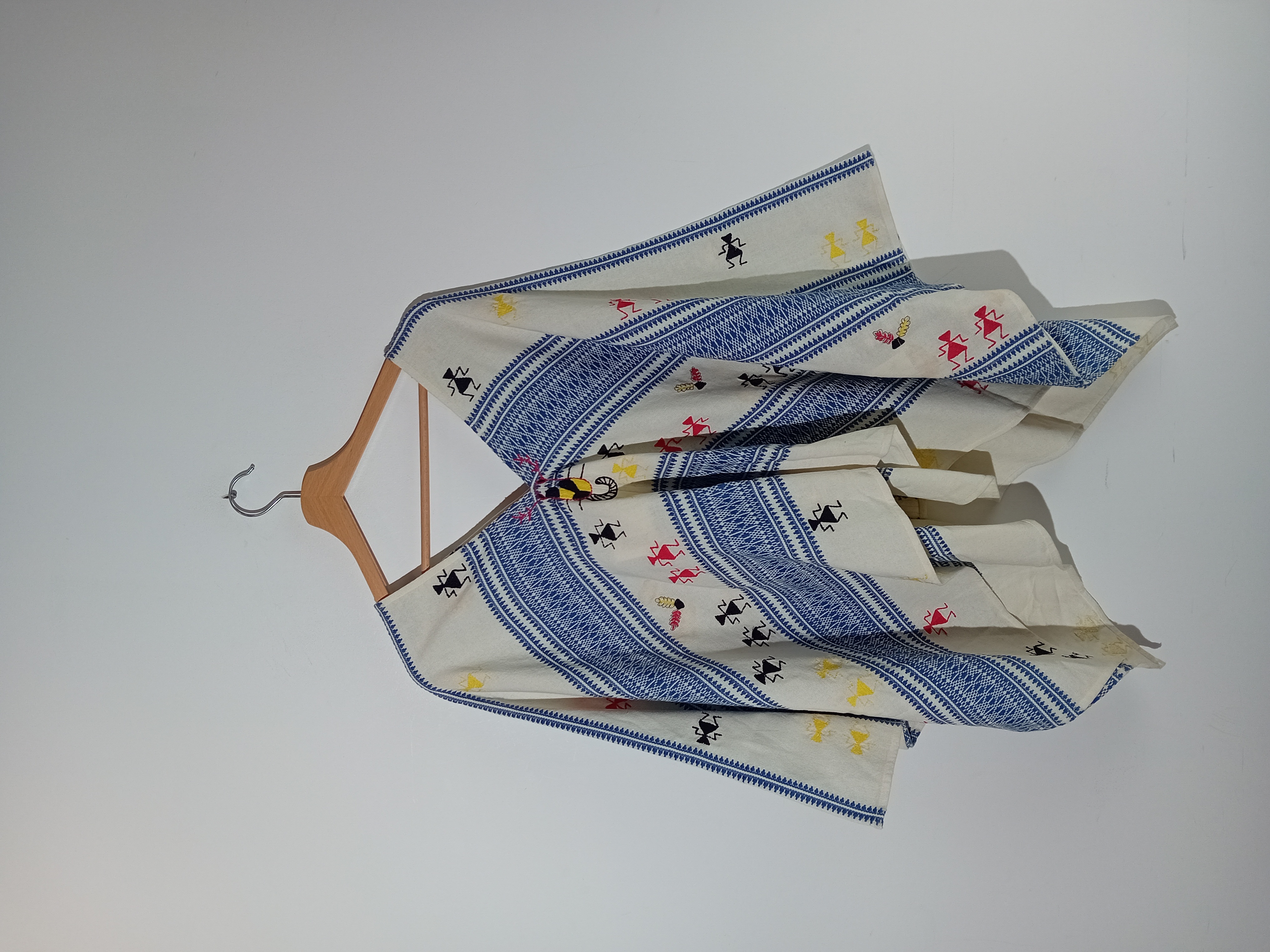 Poncho Jacquard En Coton Christophe Sauvat