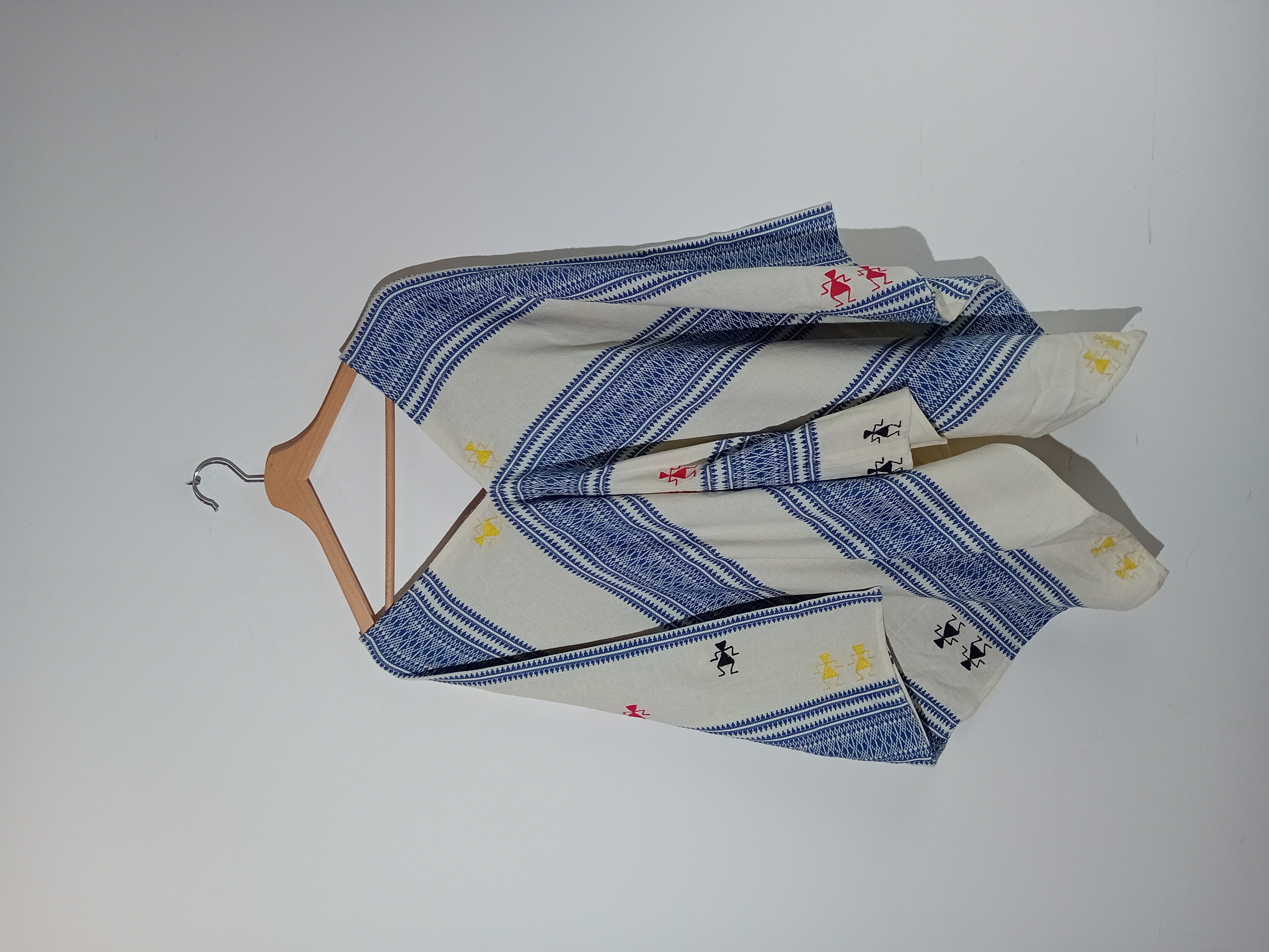 Poncho Jacquard En Coton Christophe Sauvat