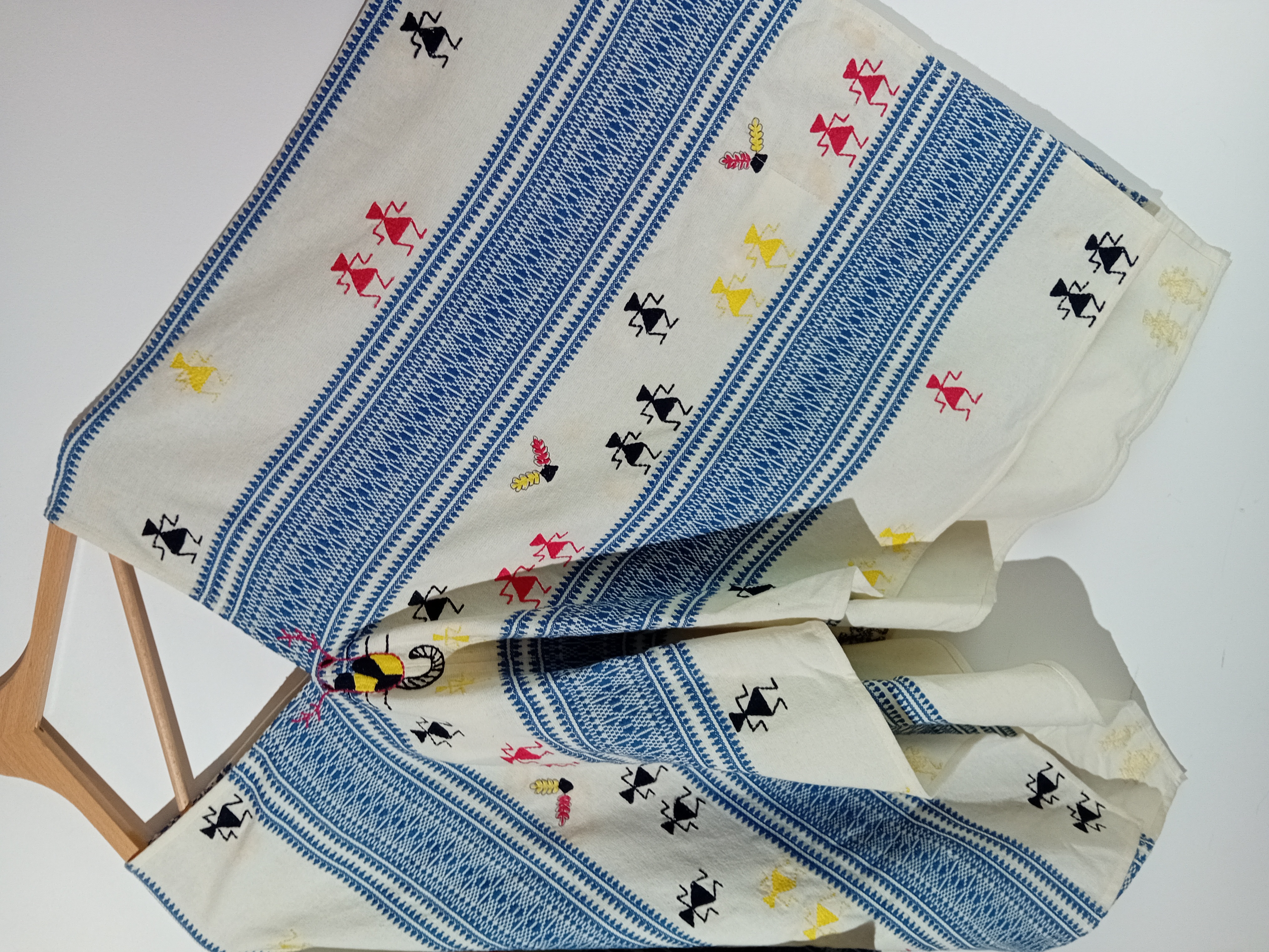 Poncho Jacquard En Coton Christophe Sauvat