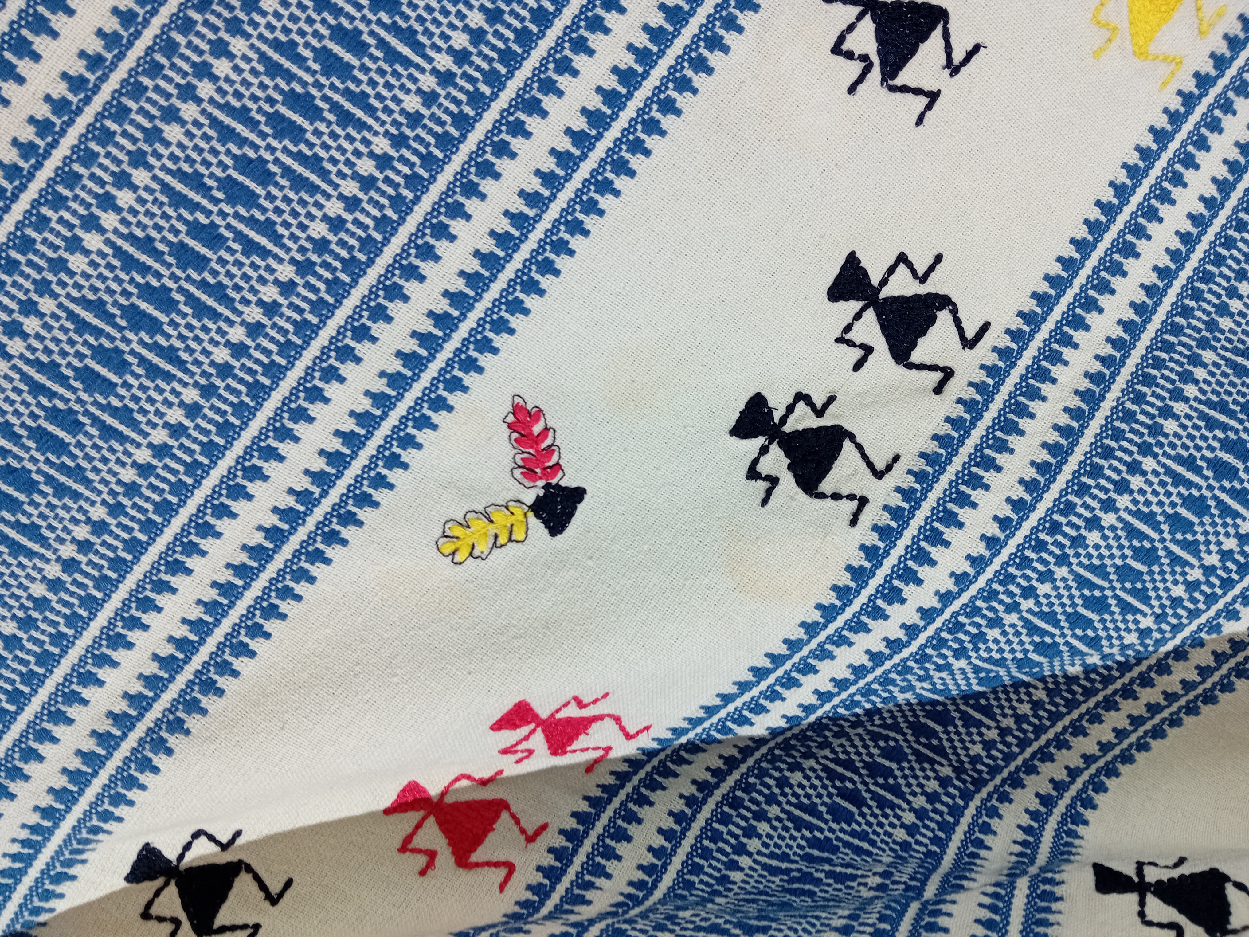Poncho Jacquard En Coton Christophe Sauvat