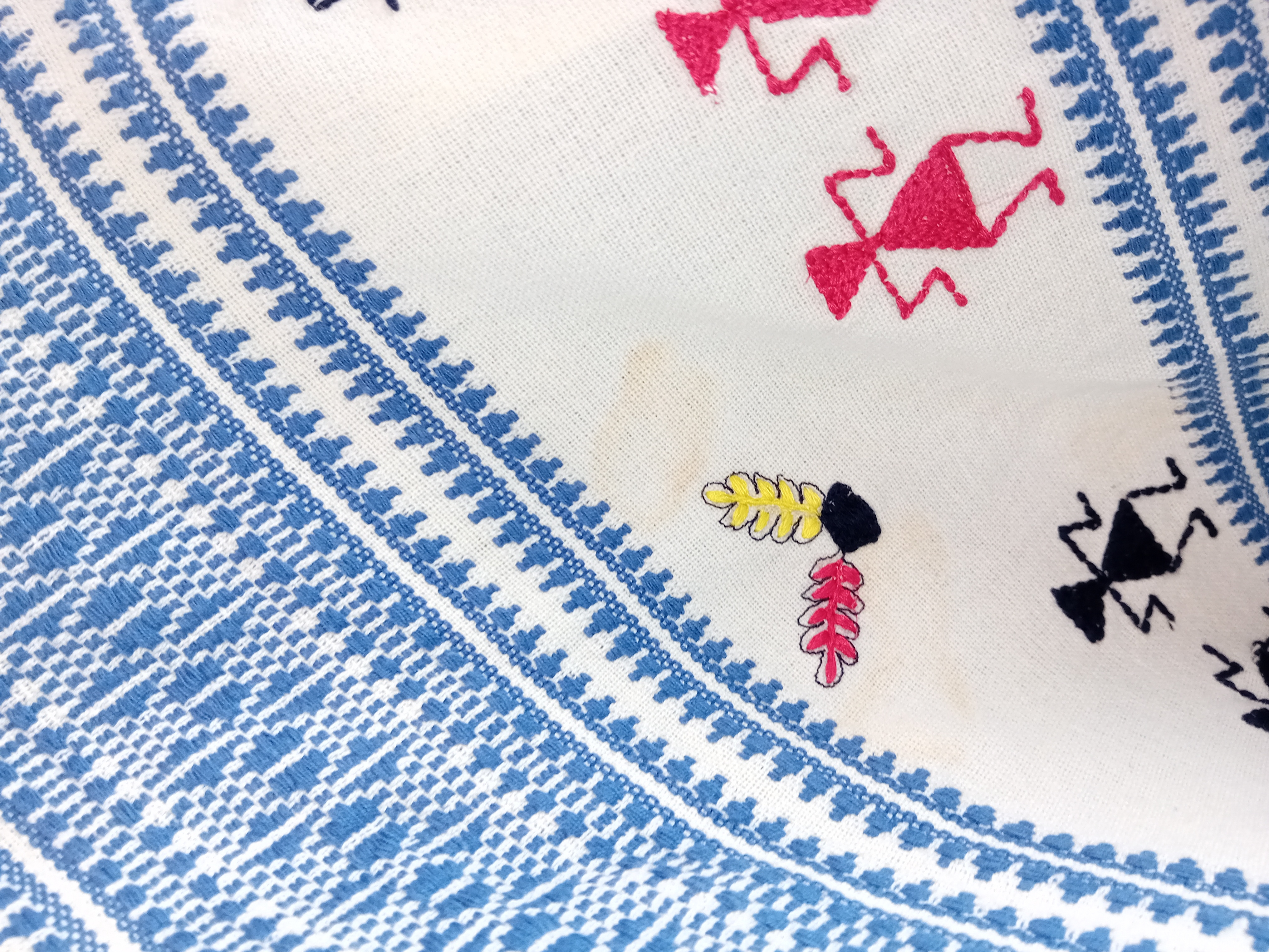Poncho Jacquard En Coton Christophe Sauvat