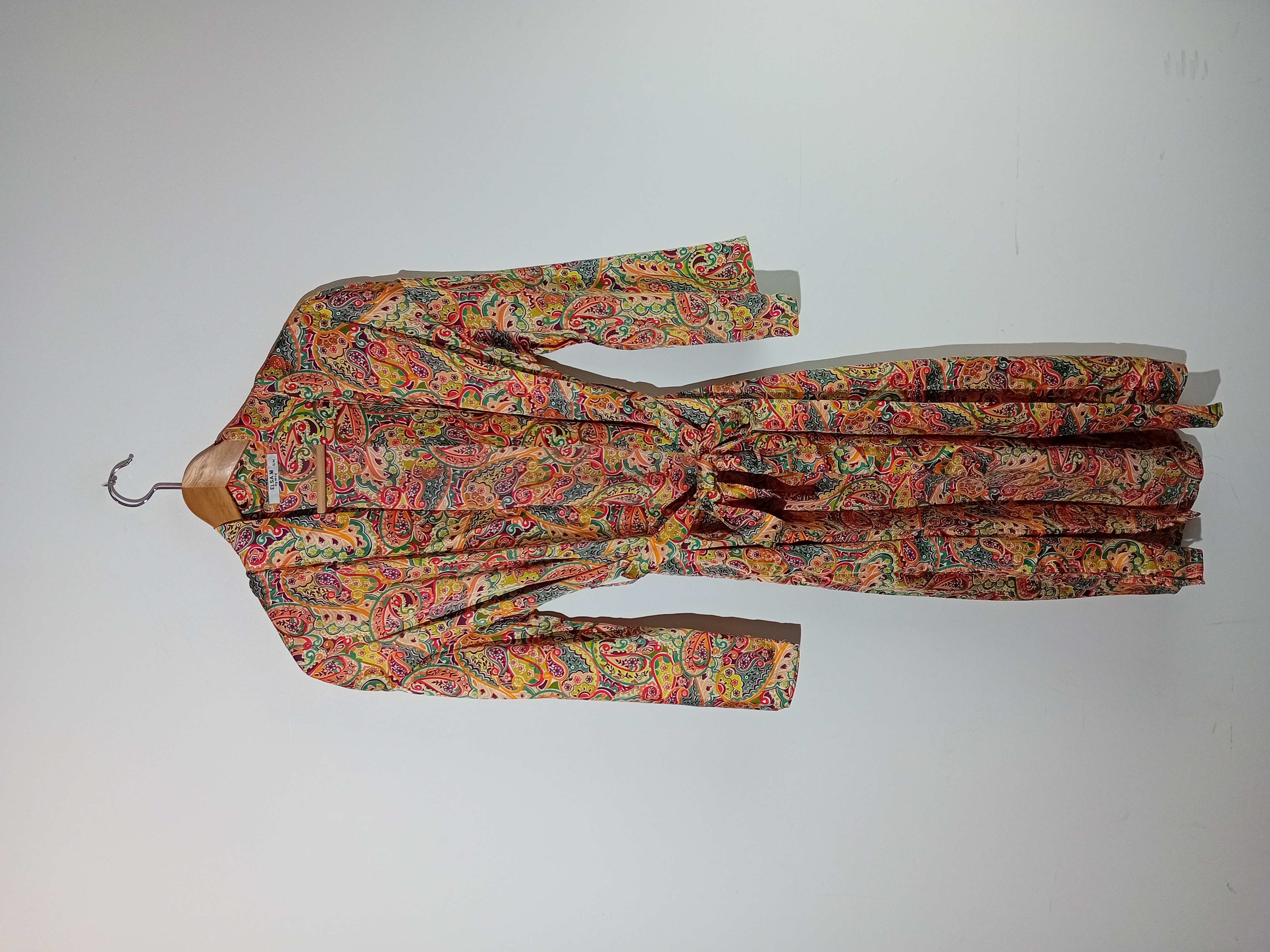 Robe de Chambre Longue Fluide Motif Cachemire Elsa.m