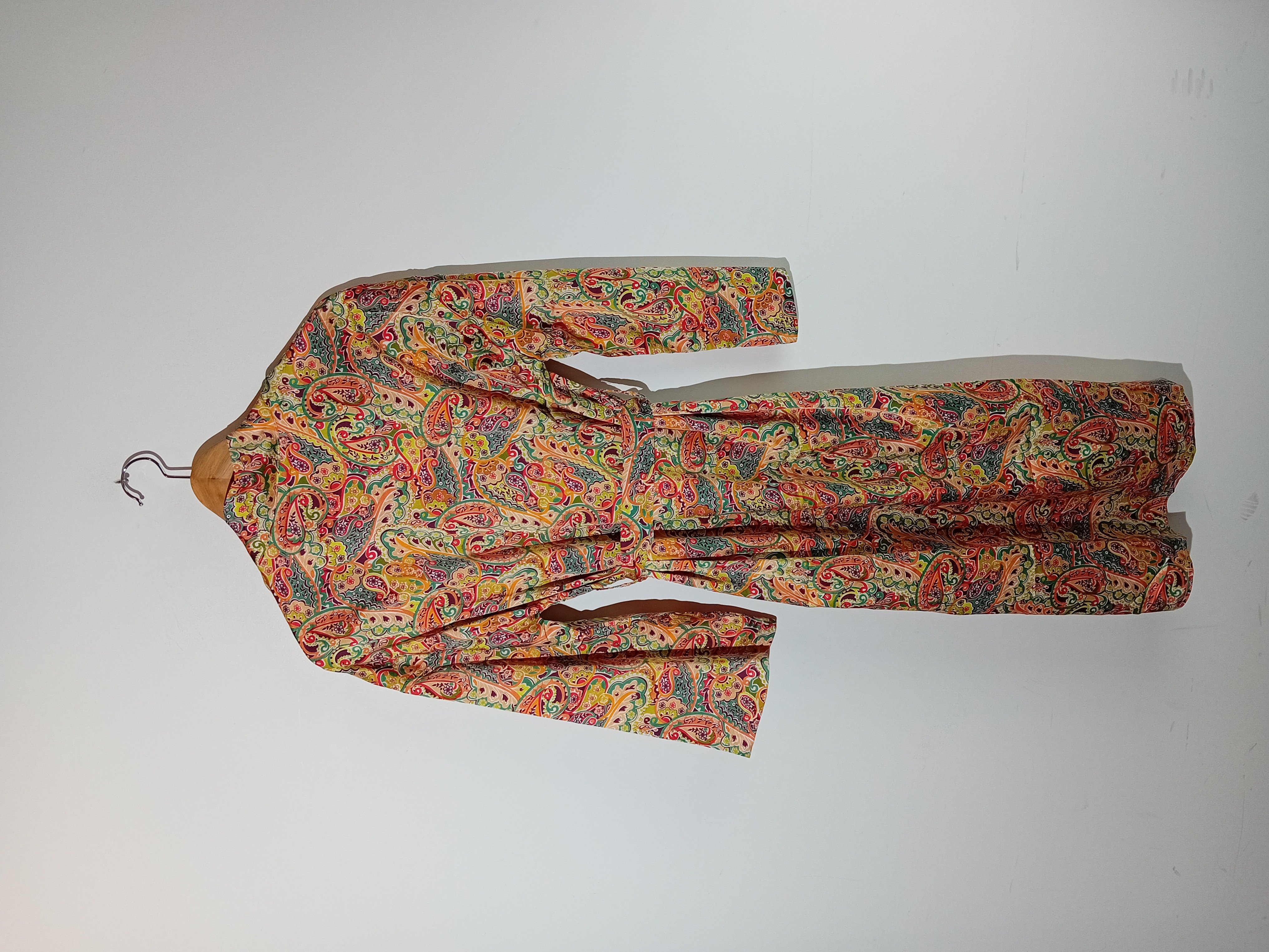 Robe de Chambre Longue Fluide Motif Cachemire Elsa.m