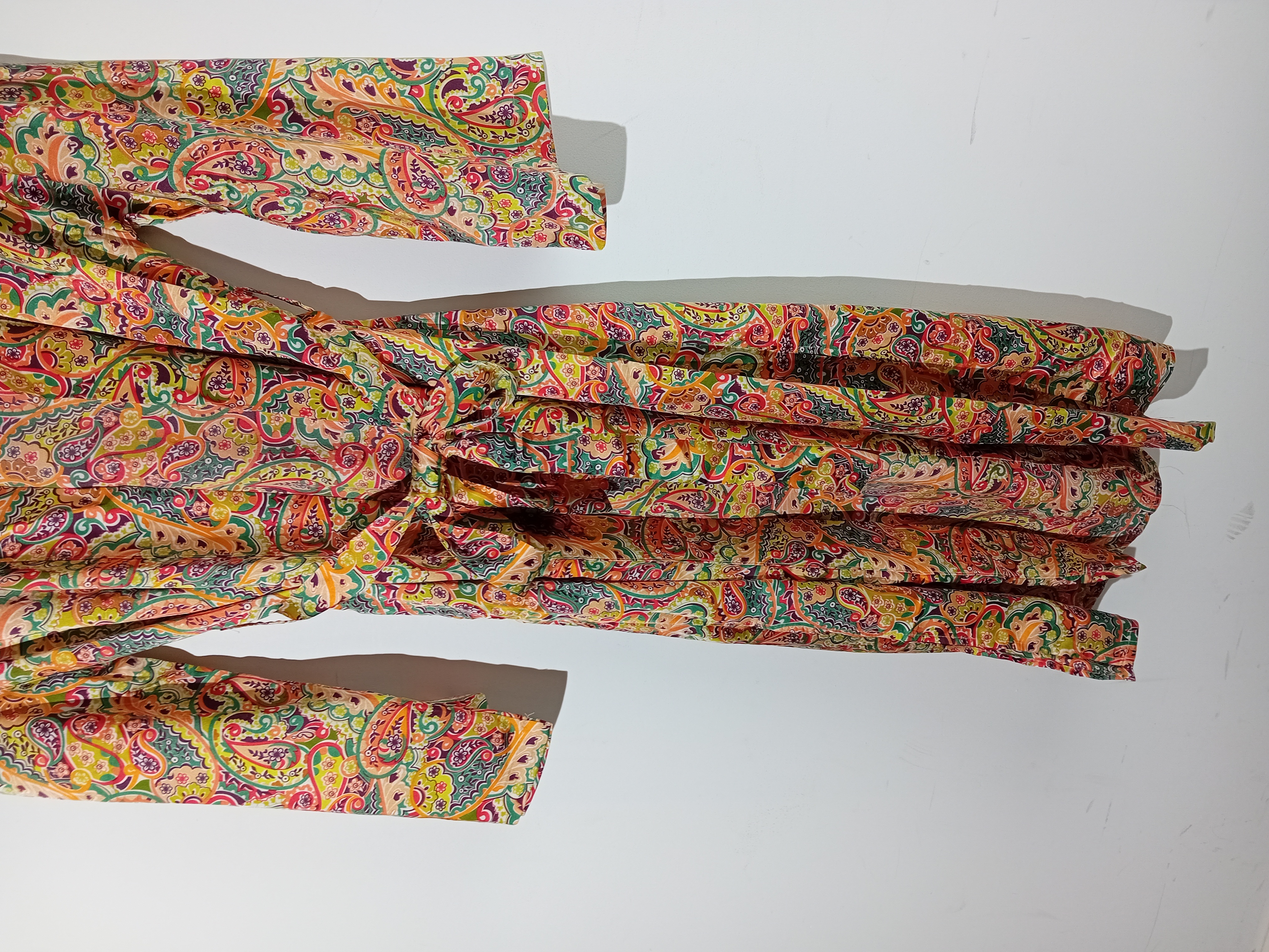 Robe de Chambre Longue Fluide Motif Cachemire Elsa.m