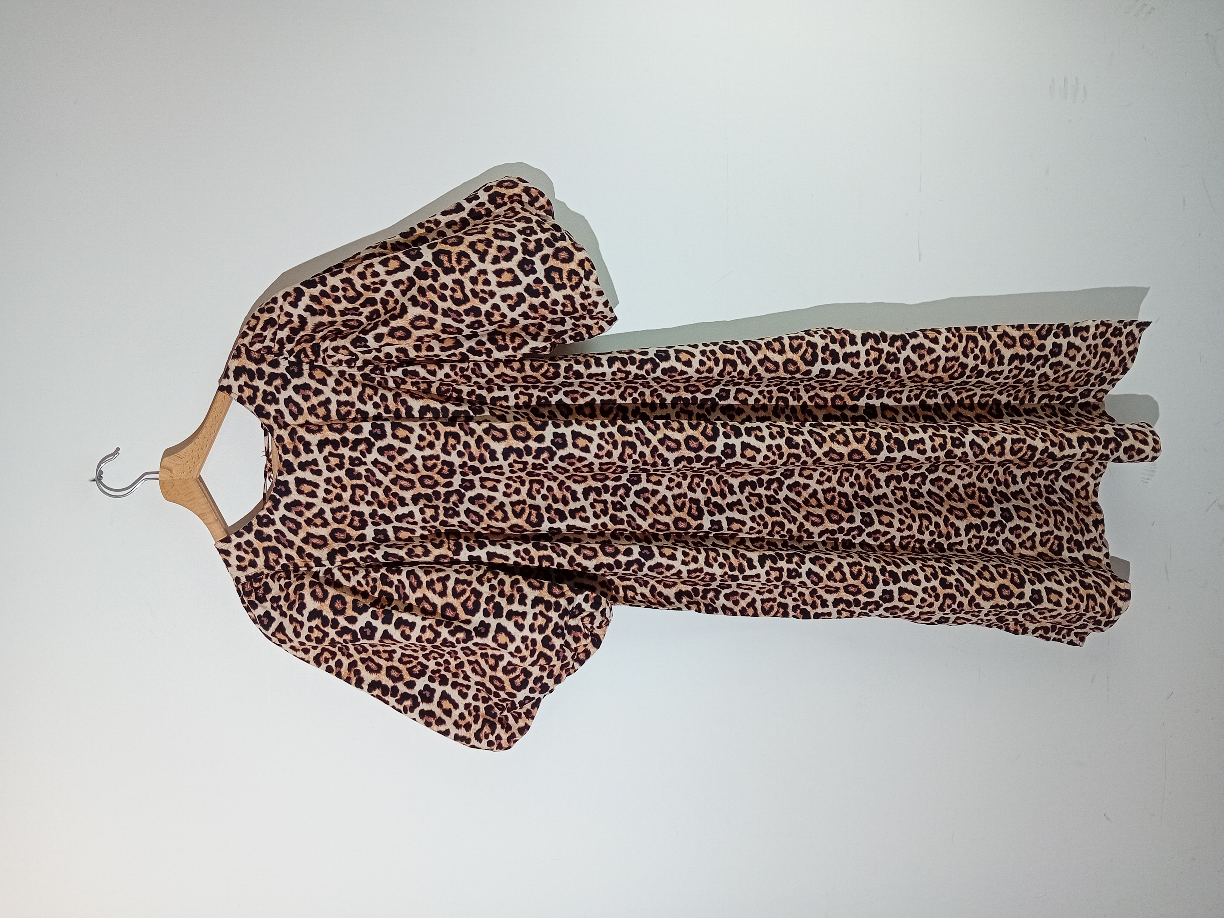 Robe Longue Imprime Leopard H&m
