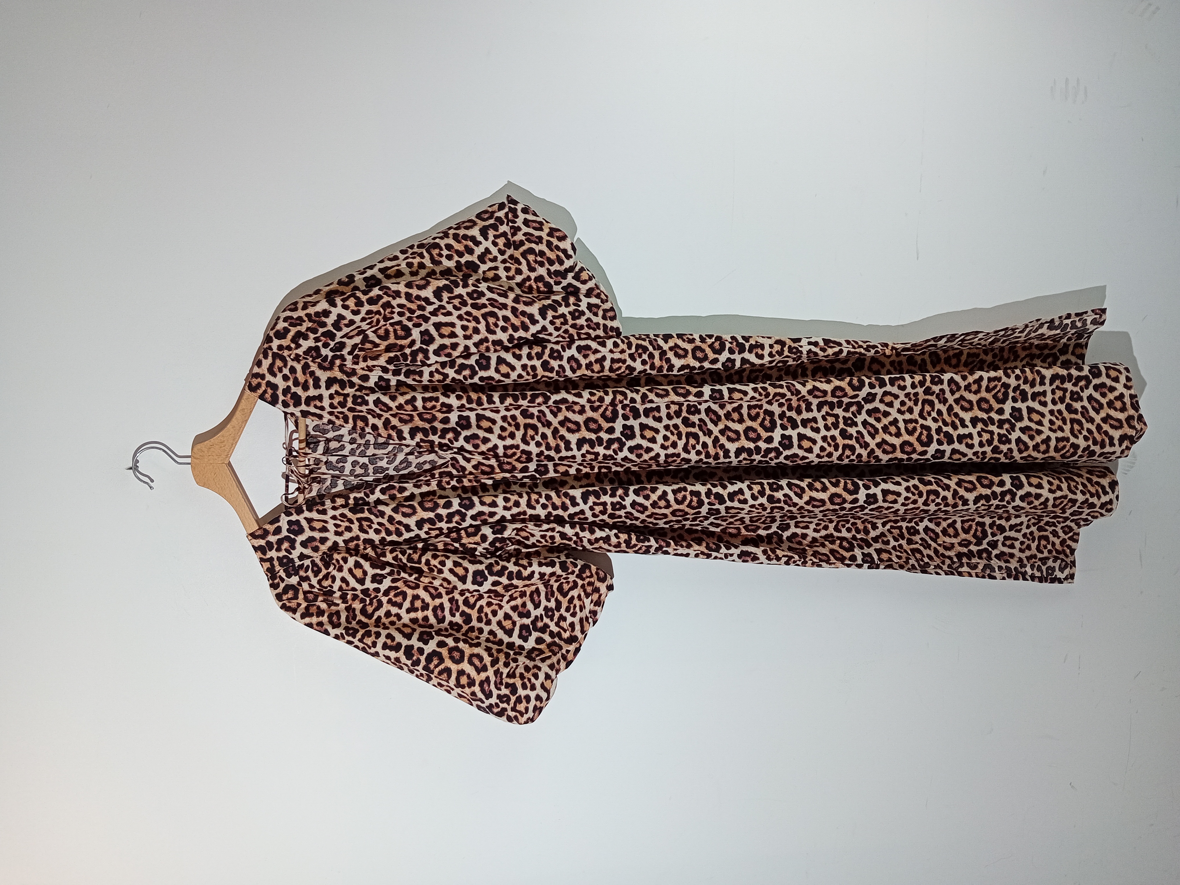 Robe Longue Imprime Leopard H&m