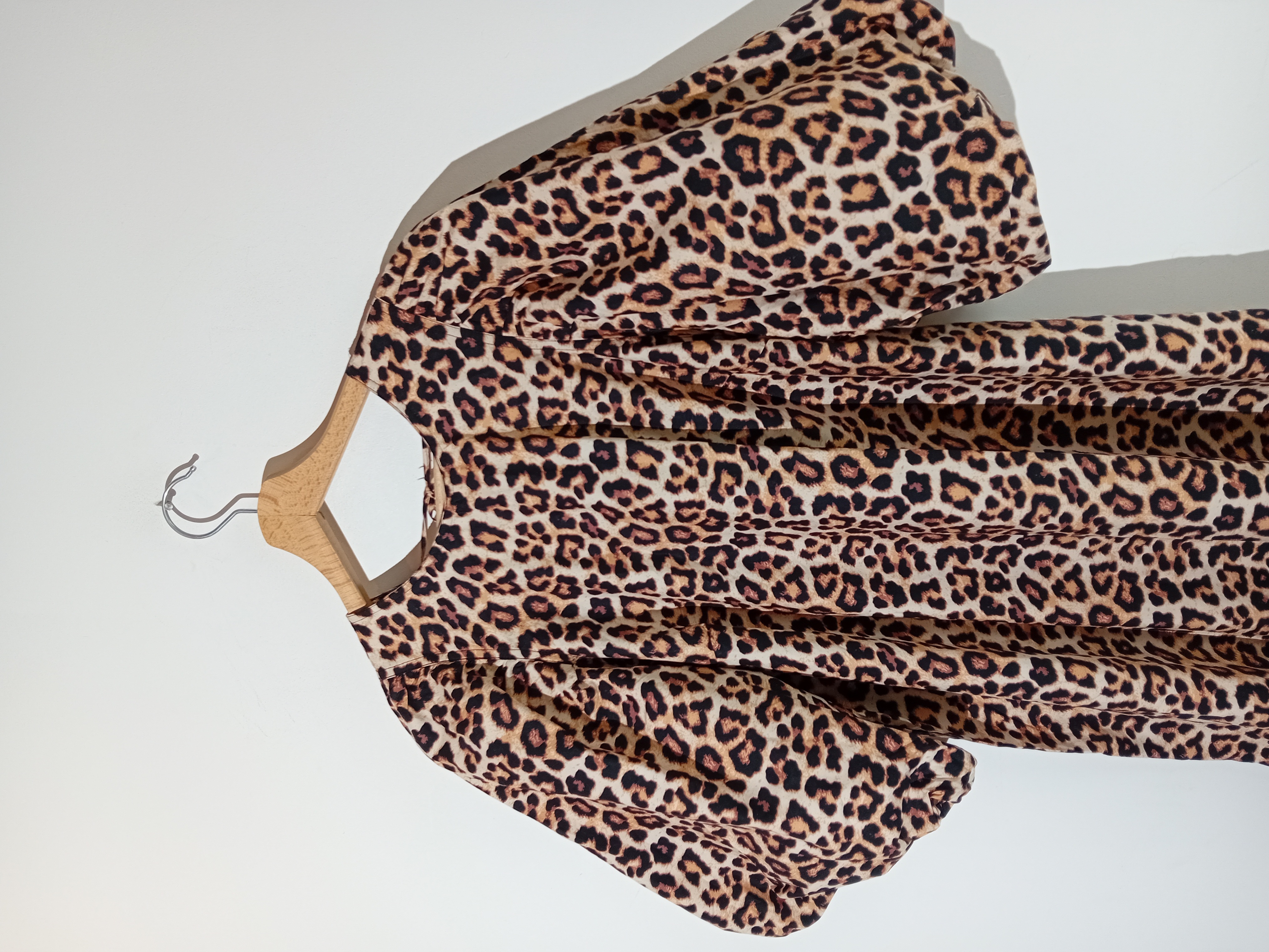 Robe Longue Imprime Leopard H&m