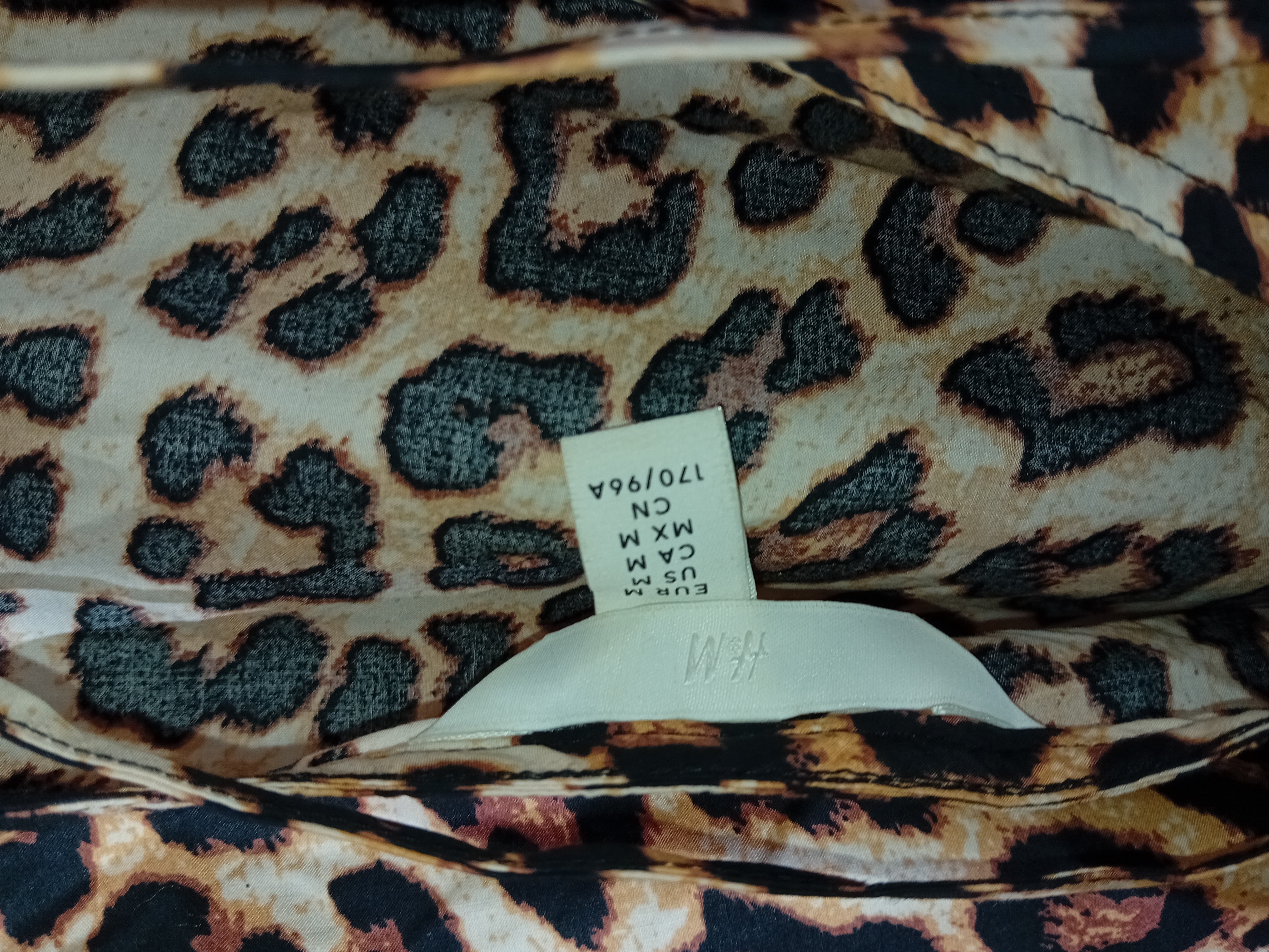 Robe Longue Imprime Leopard H&m