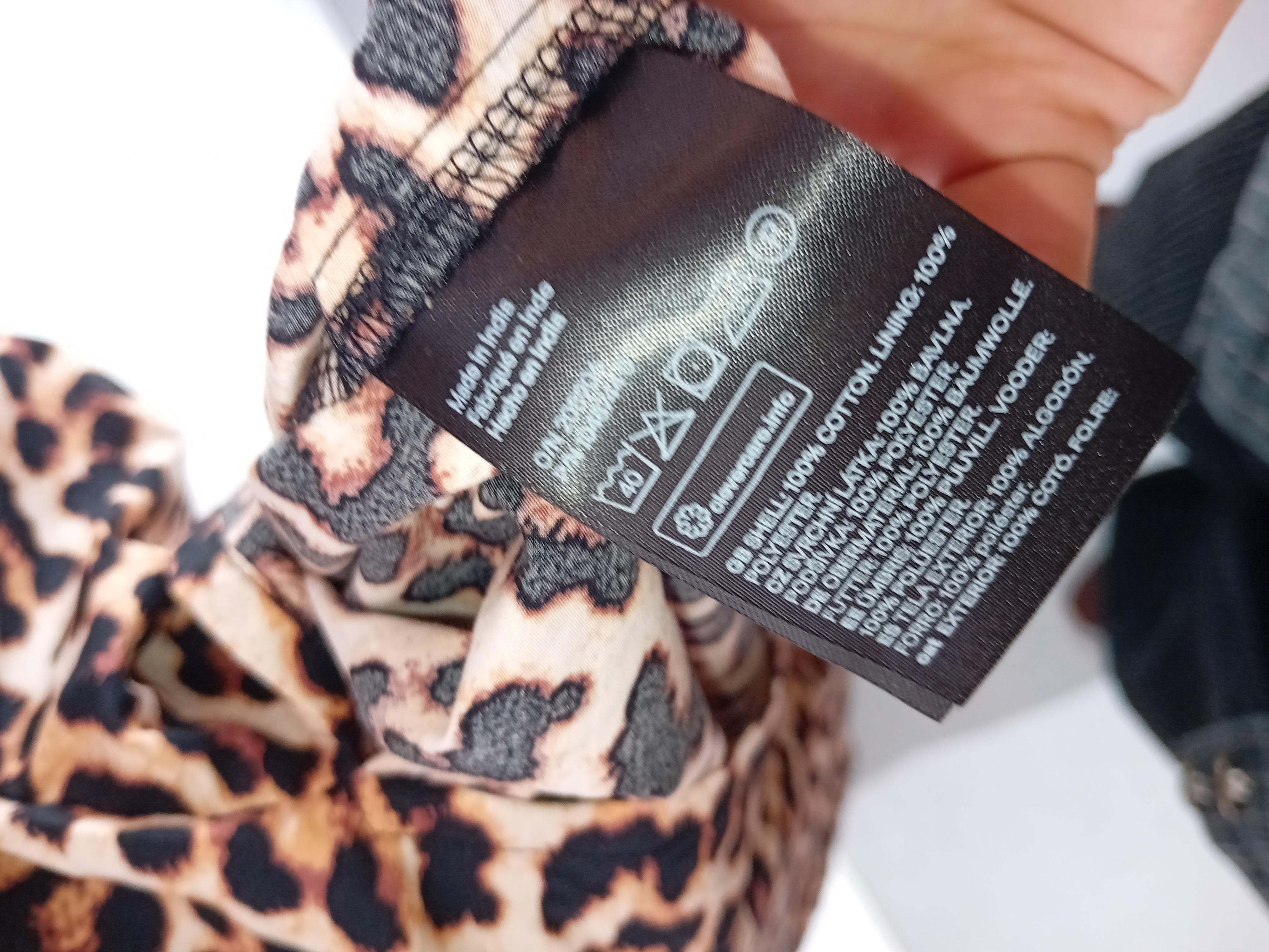 Robe Longue Imprime Leopard H&m