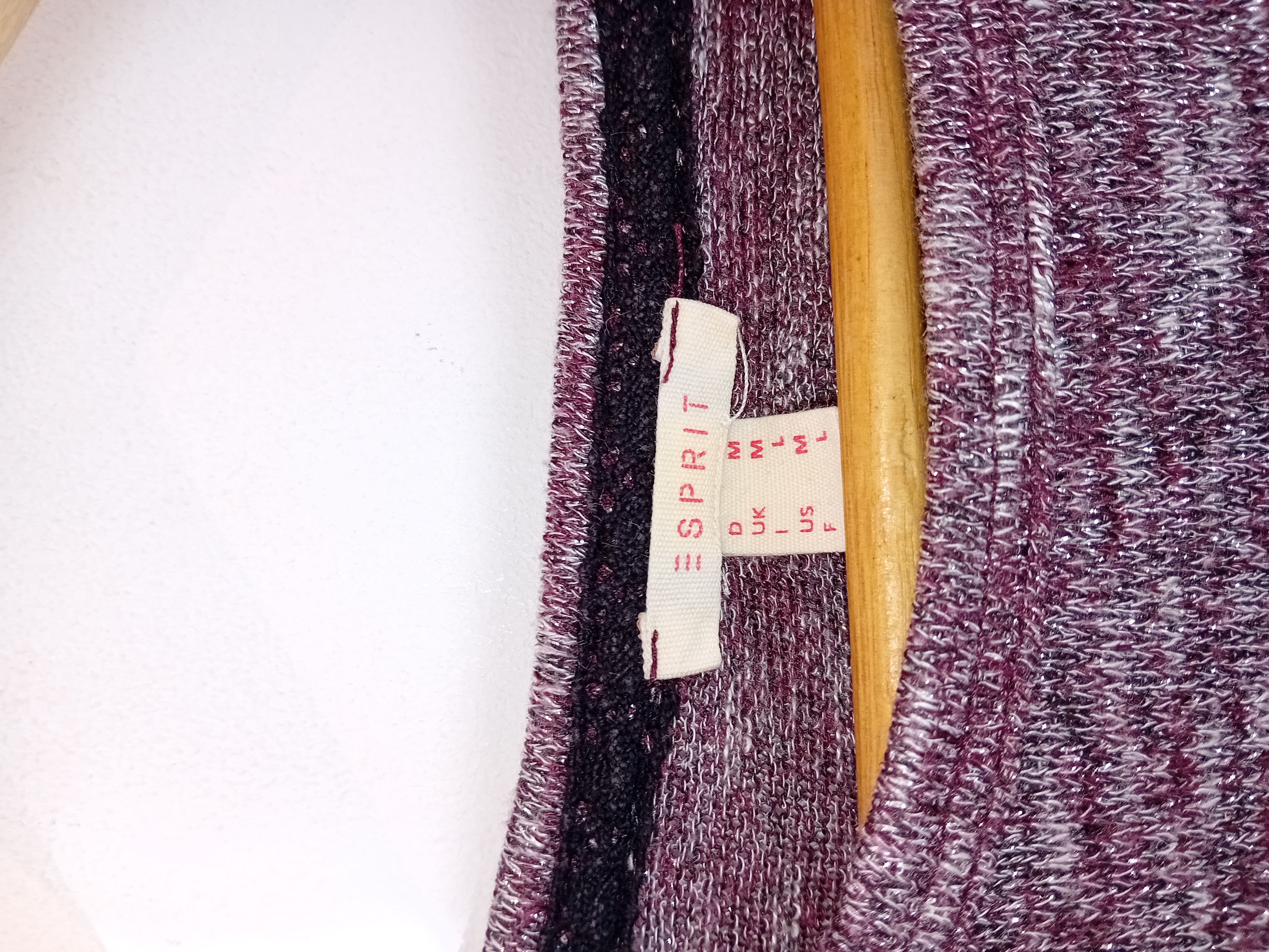 Pull Léger Scintillant Bordeaux Dentelle Esprit