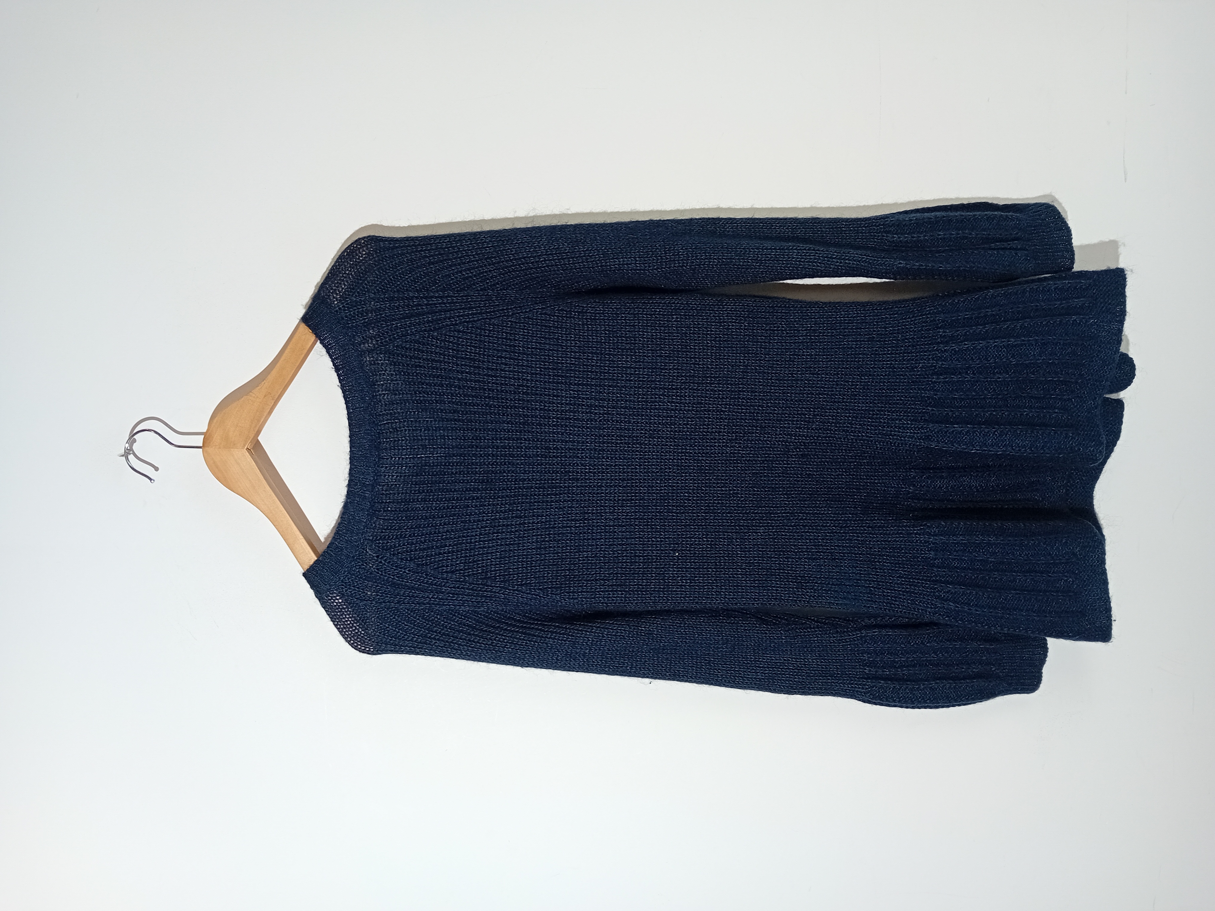 Gilet En Maille Bleue Marine Signe Nature M