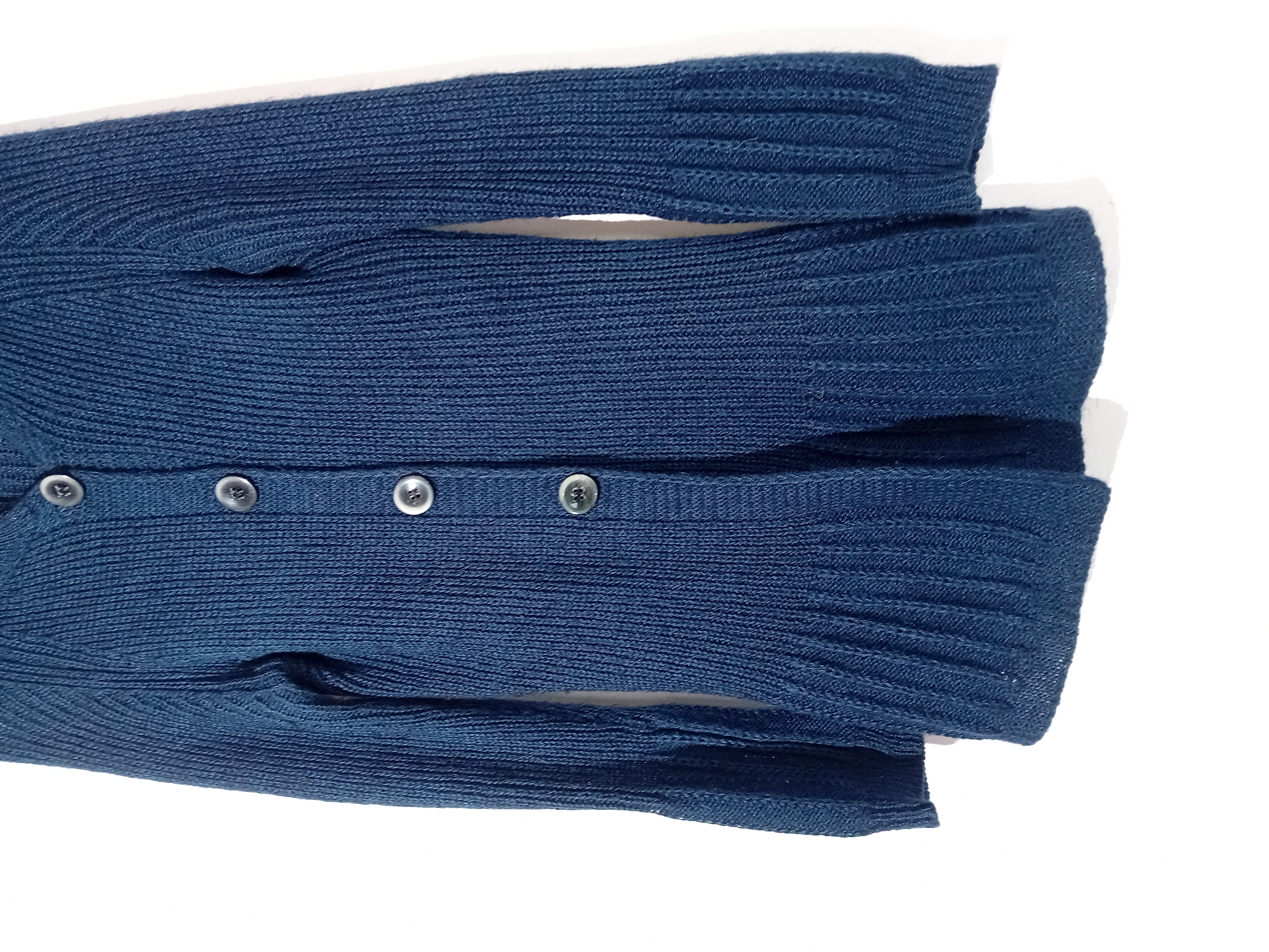Gilet En Maille Bleue Marine Signe Nature M
