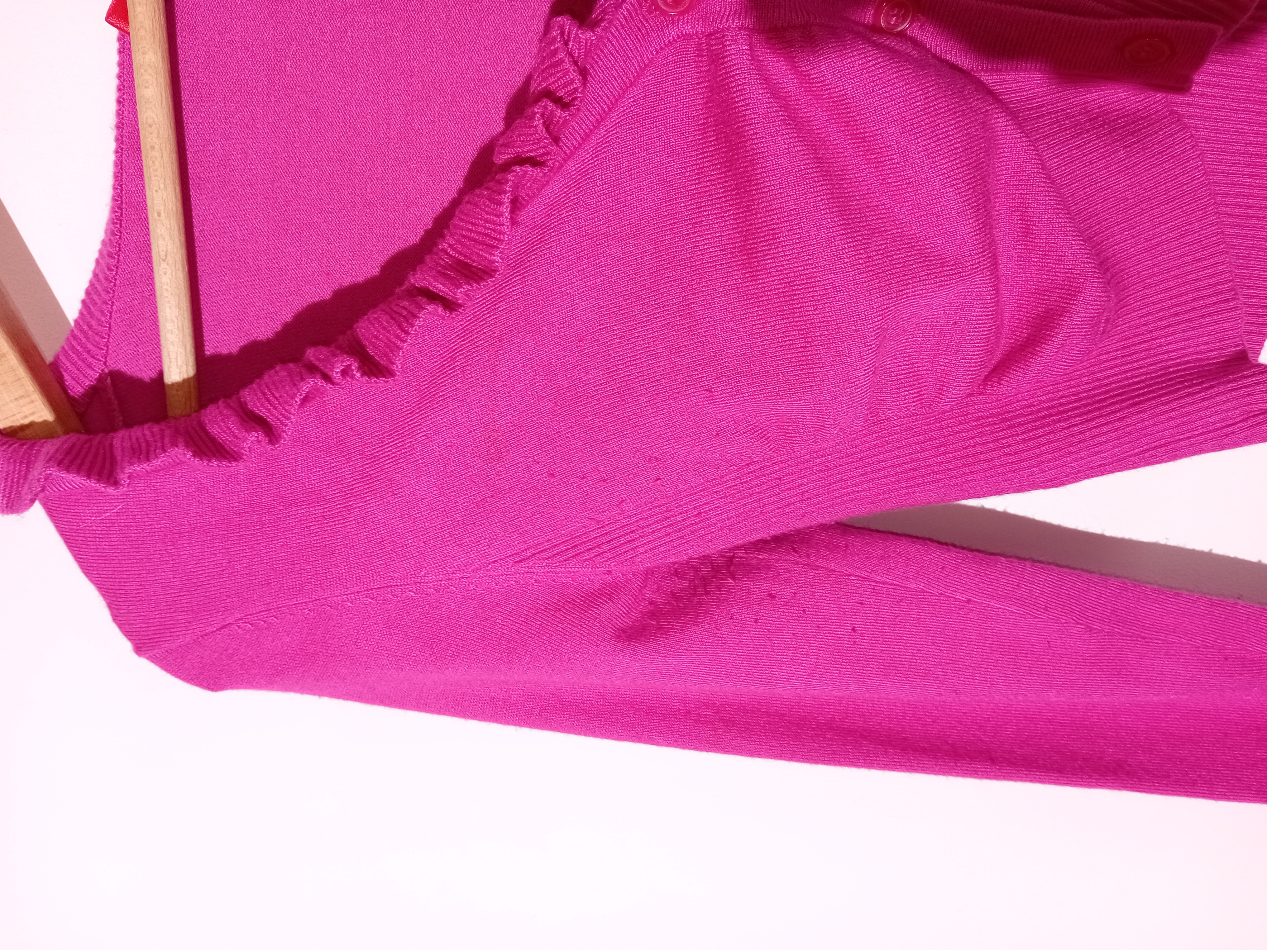 Gilet Court Fuchsia Morgan Xs